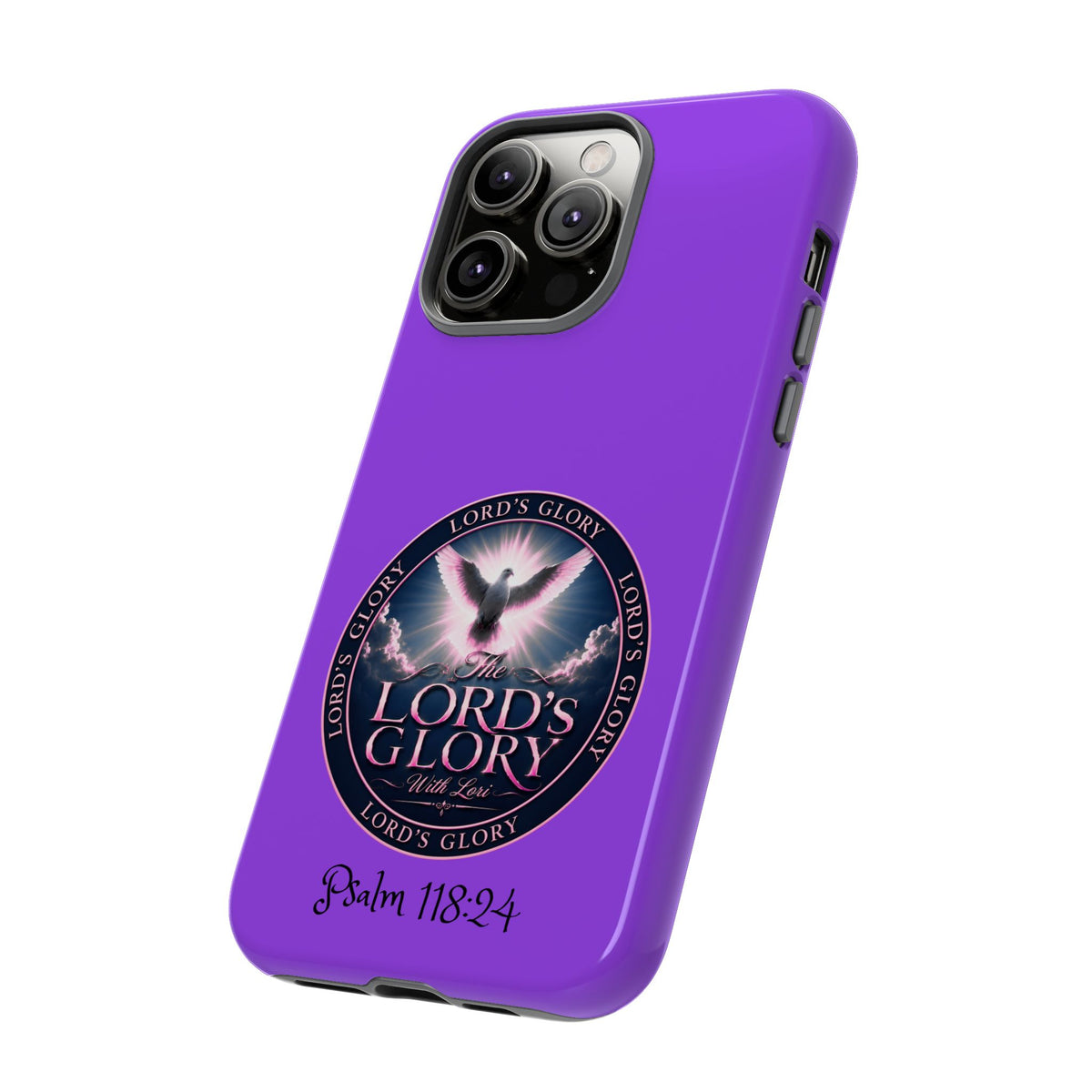 Christian Phone Case – "Lord's Glory with Lori" Dove Design Tough Case (Protective Phone Cover)