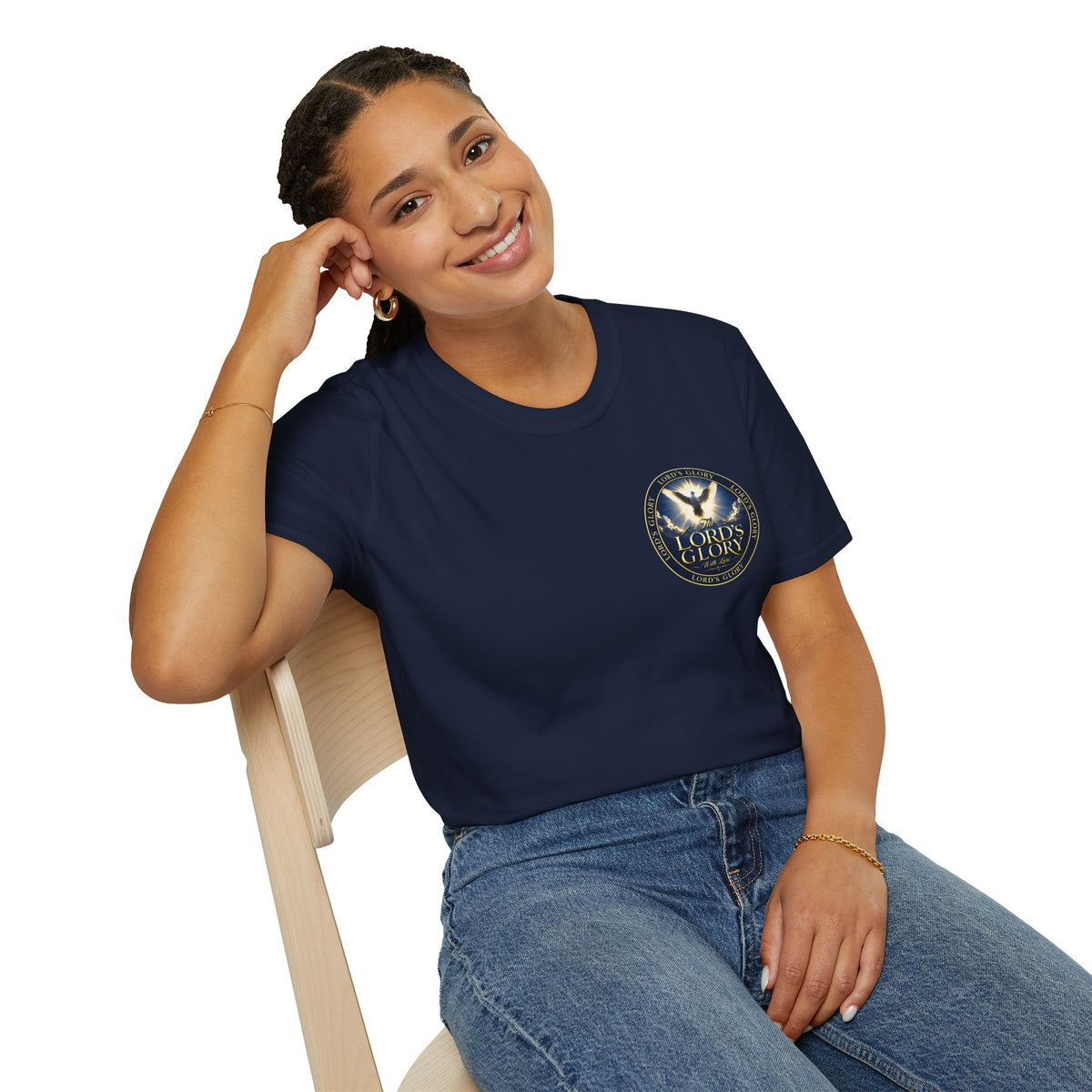 Lord's Glory with Lori Dove T‑Shirt — Christian Faith Logo Tee