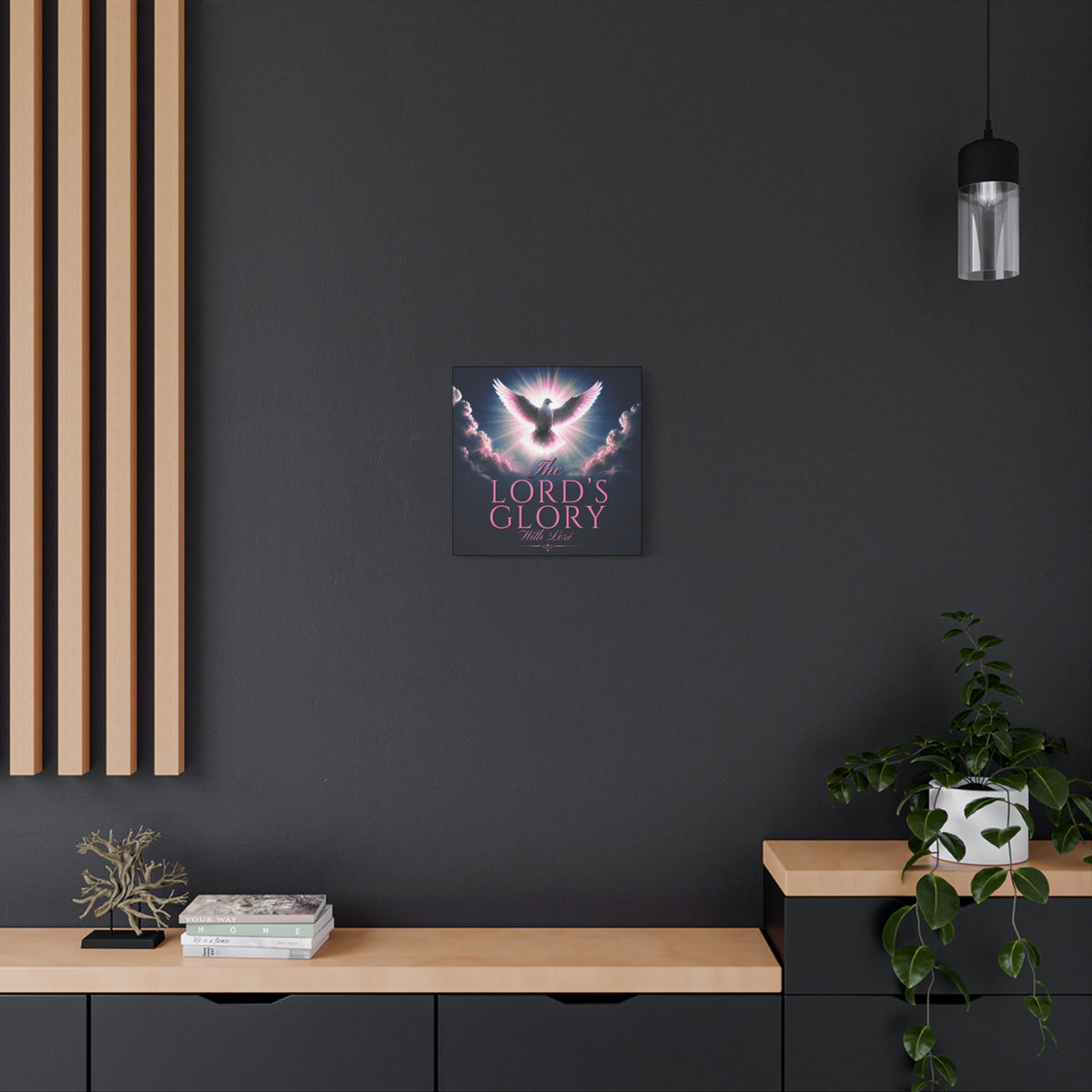 Christian Wall Art Canvas - "The Lord's Glory with Lori" Dove Print