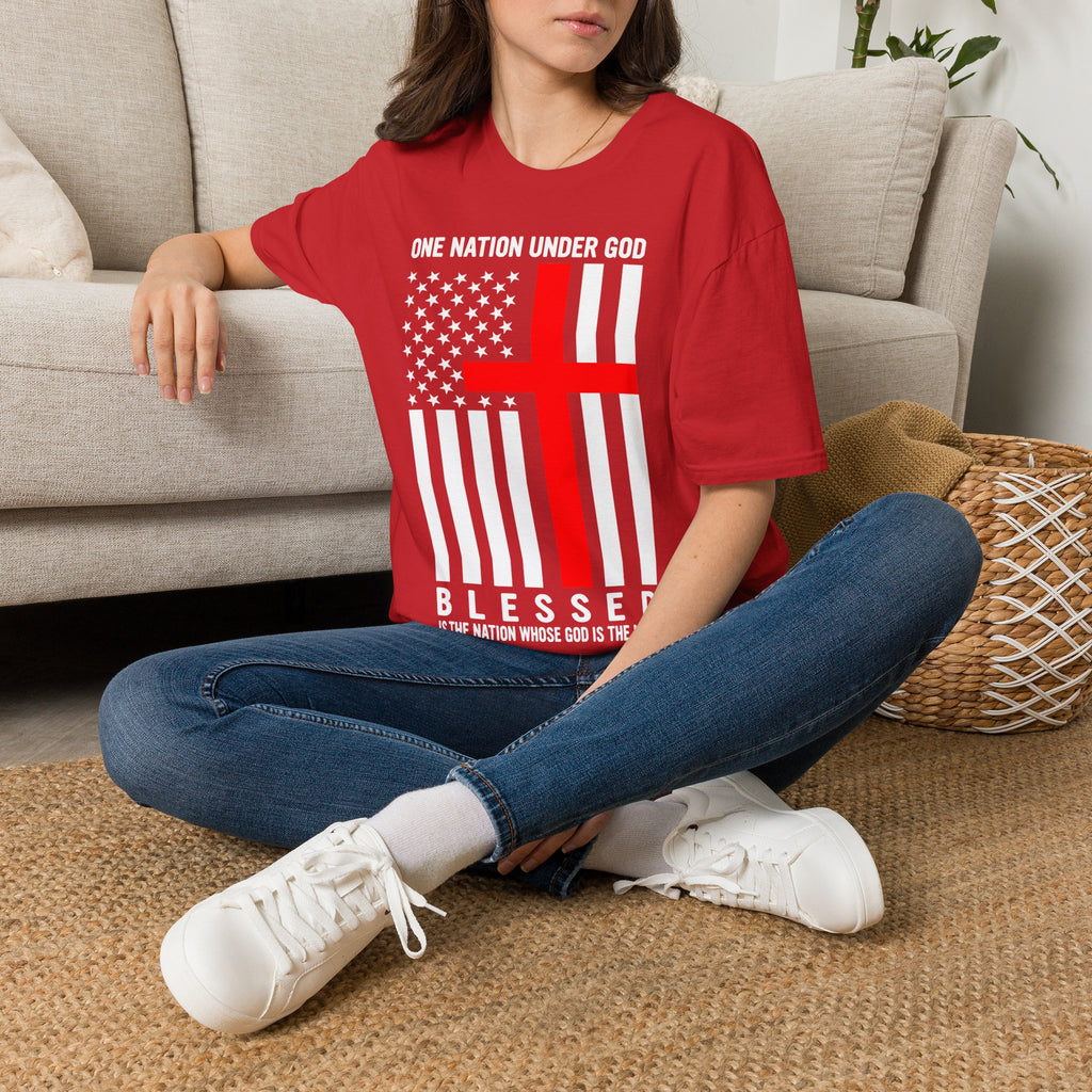 One Nation Under GOD - Mens Womans Softstyle T-Shirt