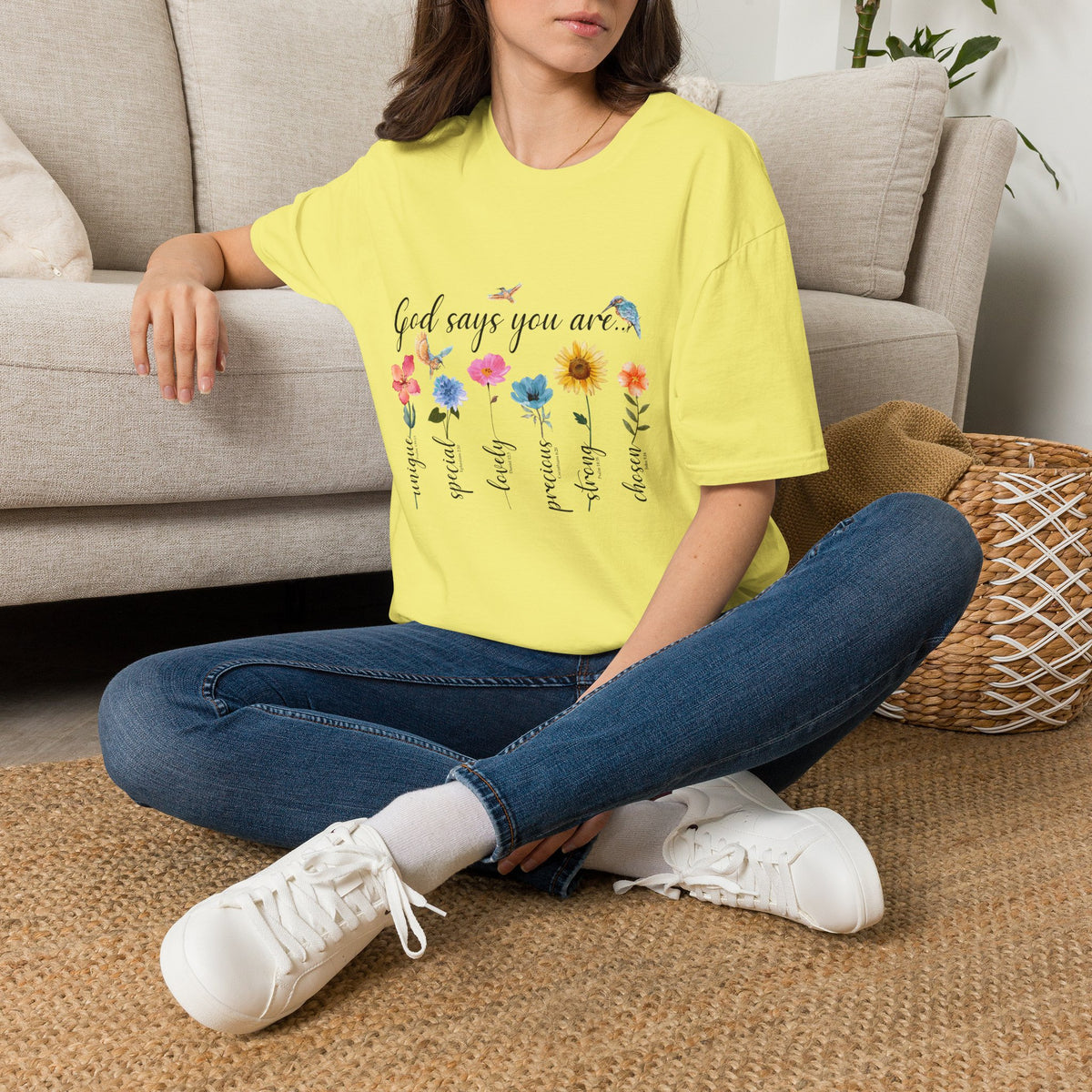 God Says You Are Loved Wildflower T-Shirt