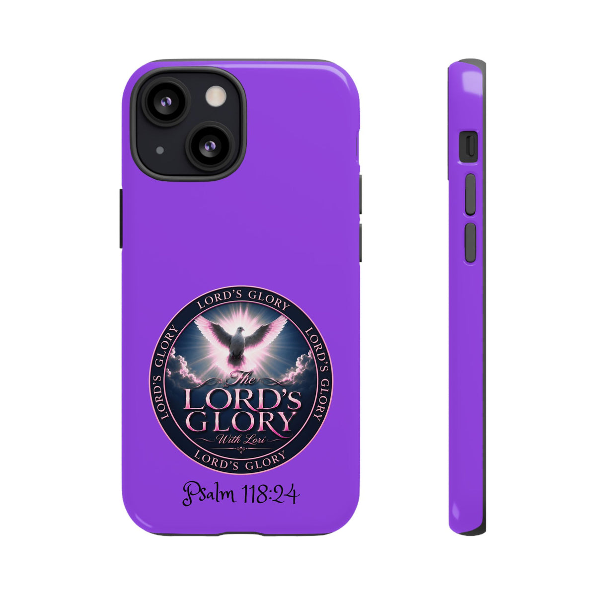 Christian Phone Case – "Lord's Glory with Lori" Dove Design Tough Case (Protective Phone Cover)