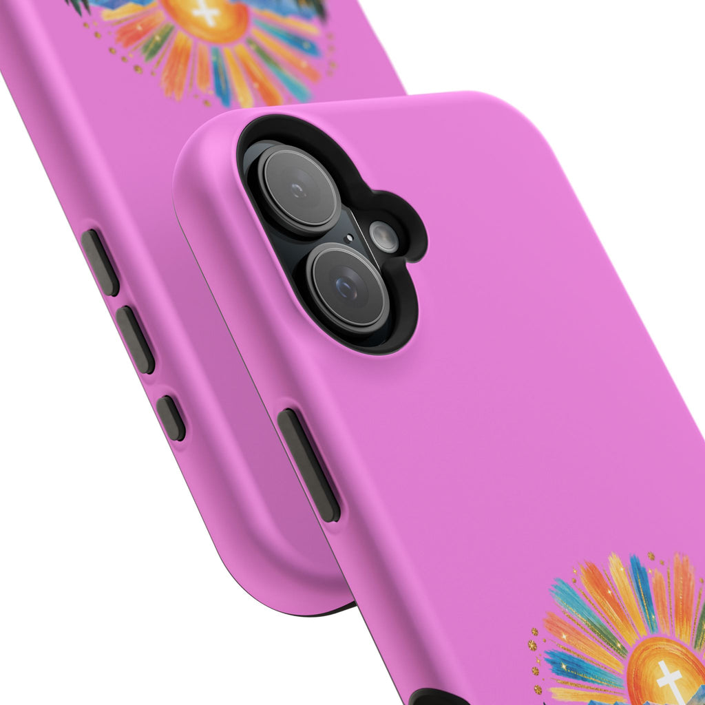 Magnetic Phone Case – “Walking on Sunshine with Lords Glory” Sunrise Design