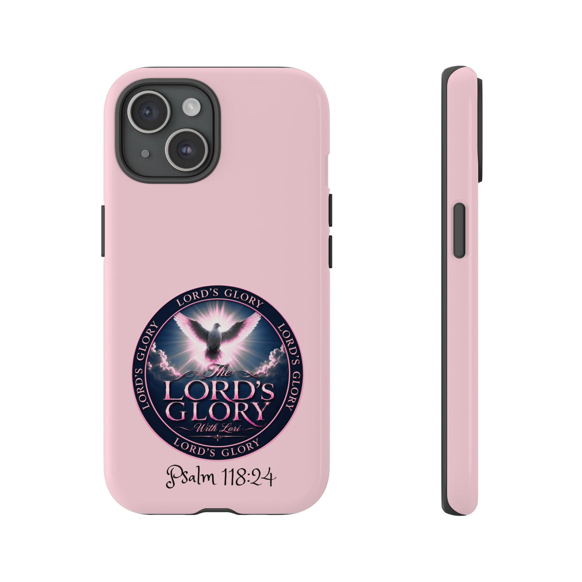 Christian Phone Case – "Lord's Glory with Lori" Dove Design Tough Case (Protective Phone Cover)