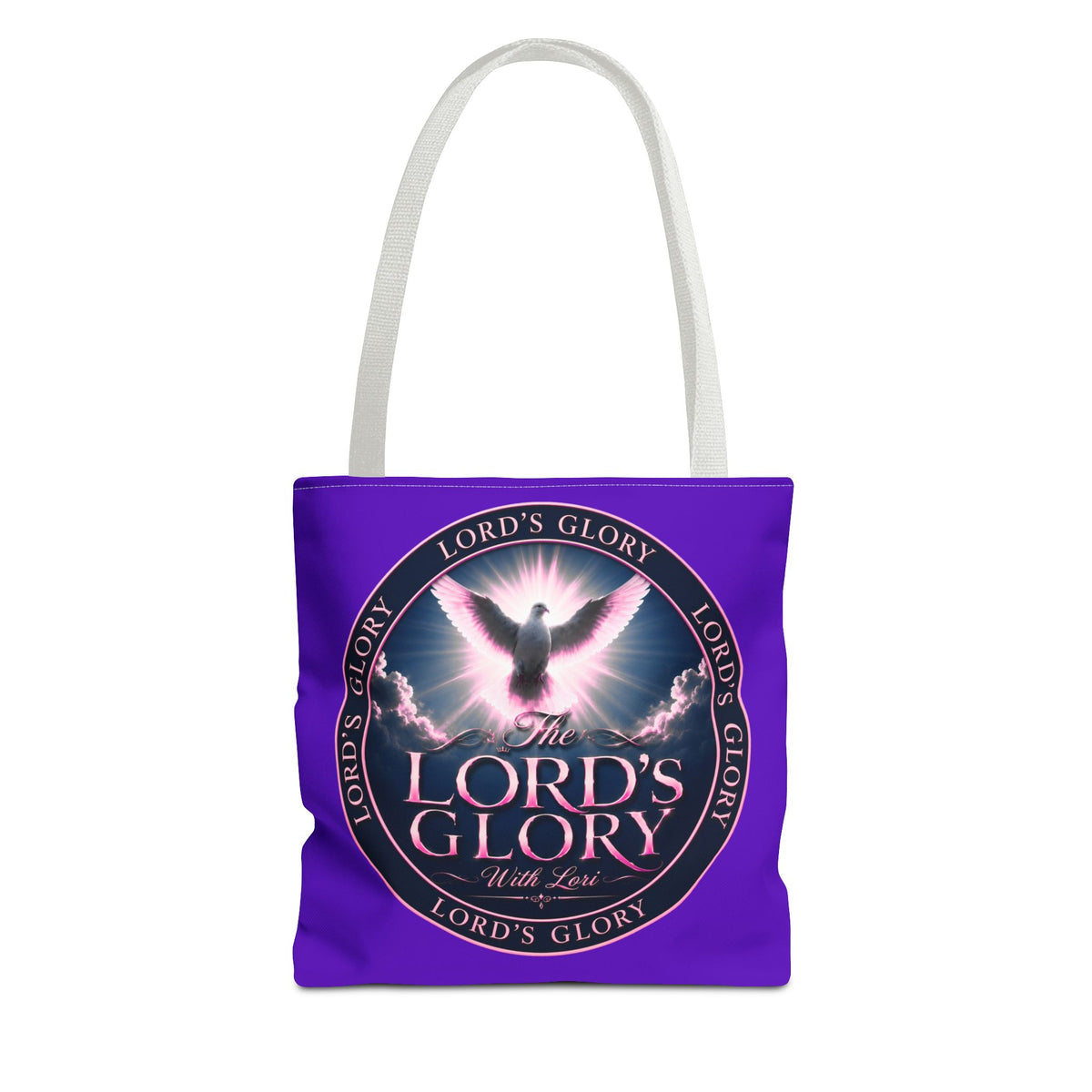 Inspirational 'The Lord's Glory with Lori' Tote Bag — Christian Faith AOP Shopper
