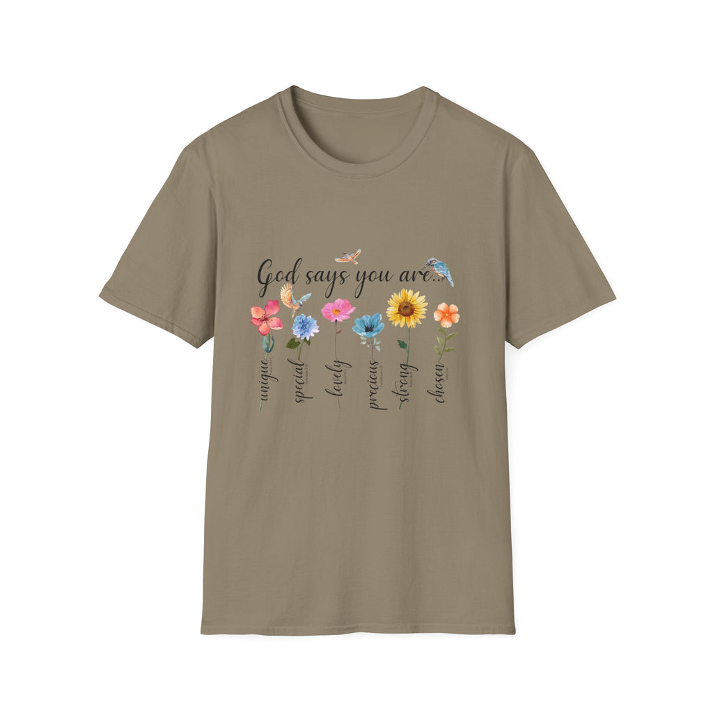 God Says You Are Loved Wildflower T-Shirt