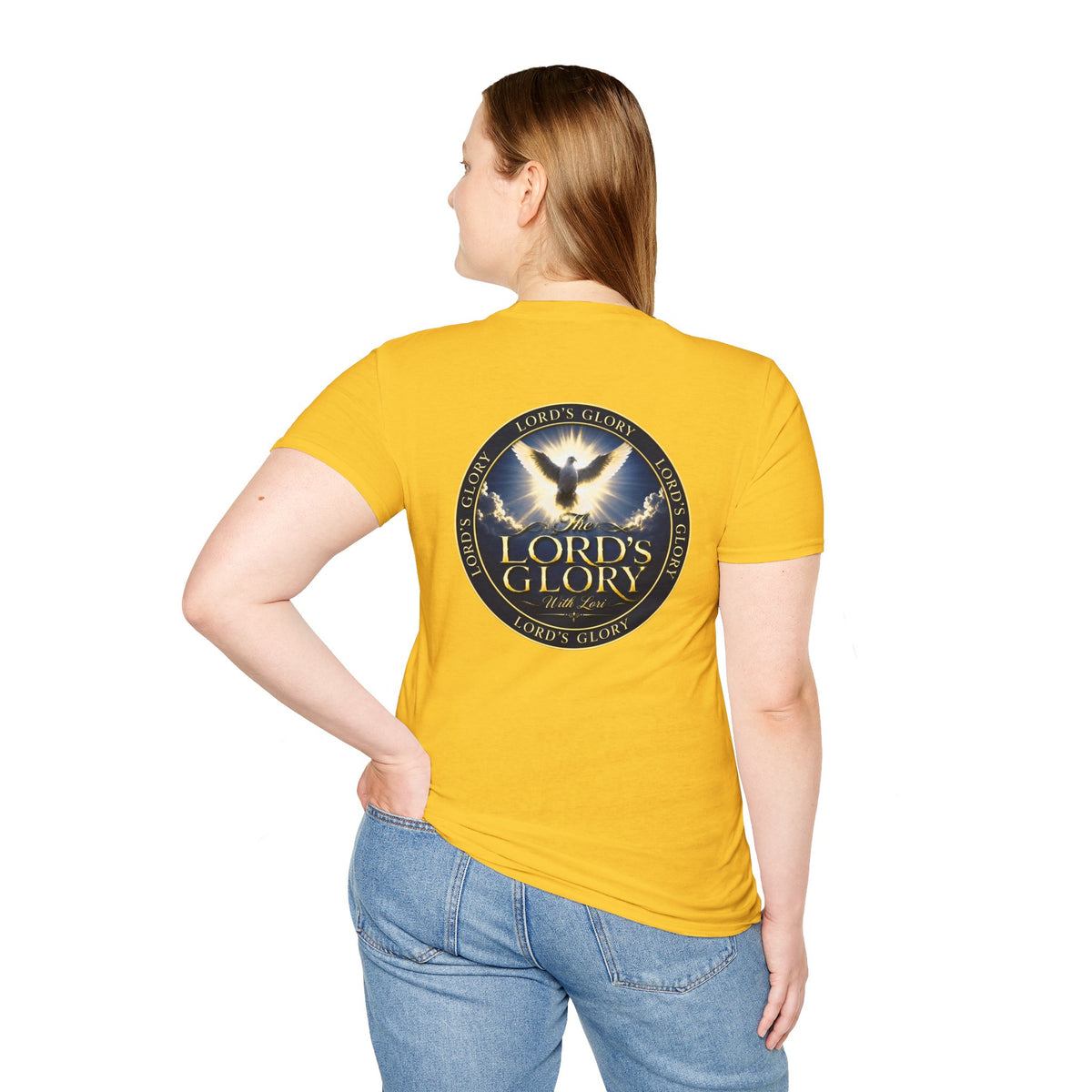 Lord's Glory with Lori Dove T‑Shirt — Christian Faith Logo Tee