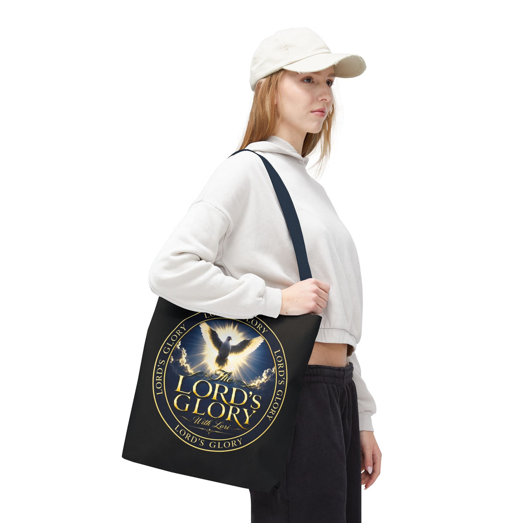 Tote Bag — "The Lord's Glory with Lori" Christian Dove Tote (Faith-Inspired Church Bag)