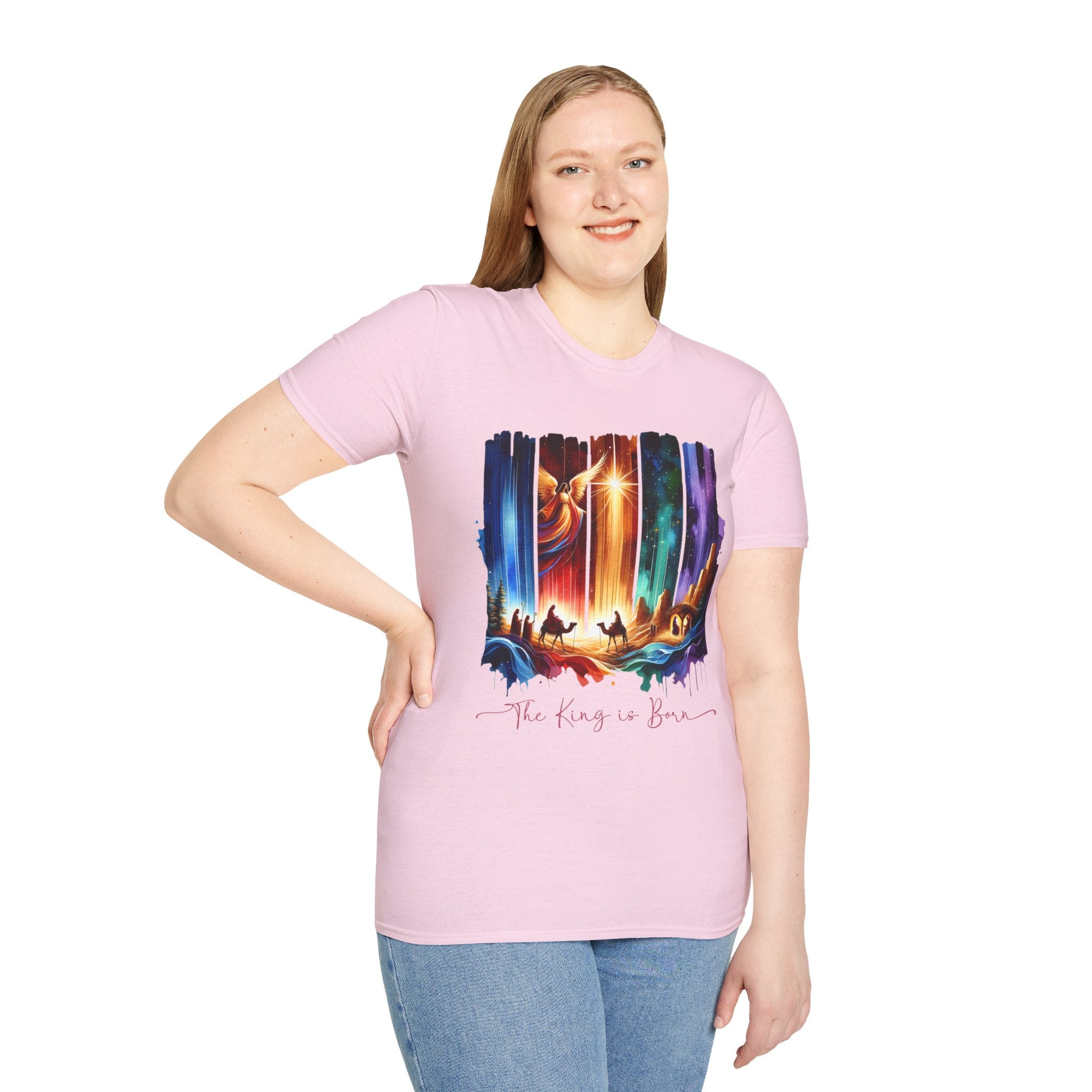 Vibrant Fantasy T-Shirt, Colorful Graphic Tee, Unisex Art Shirt, Great Gift for Fans, Unique Casual Wear, The King is Born Shirt