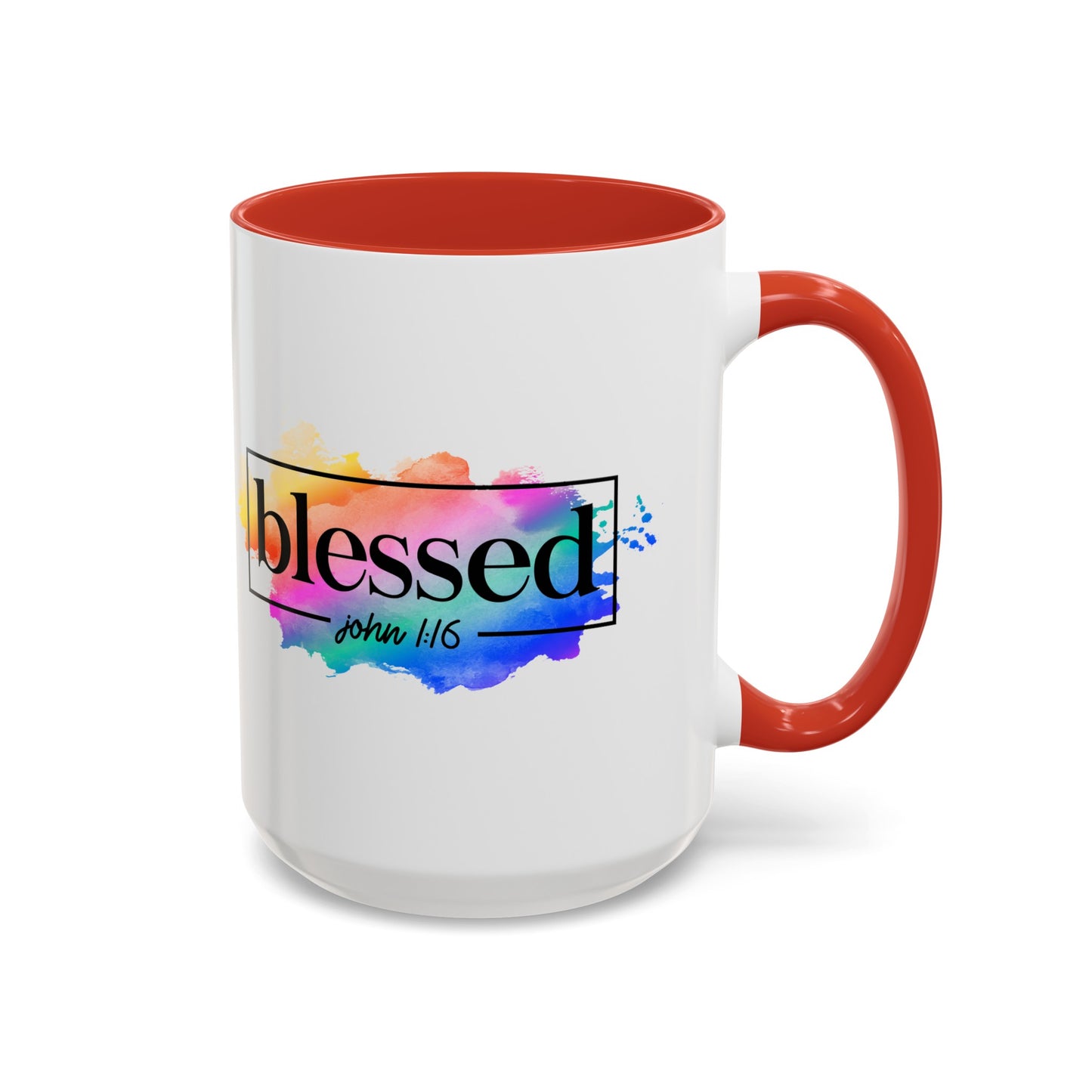 BLESSED - Accent Coffee Mug, 11oz 15oz