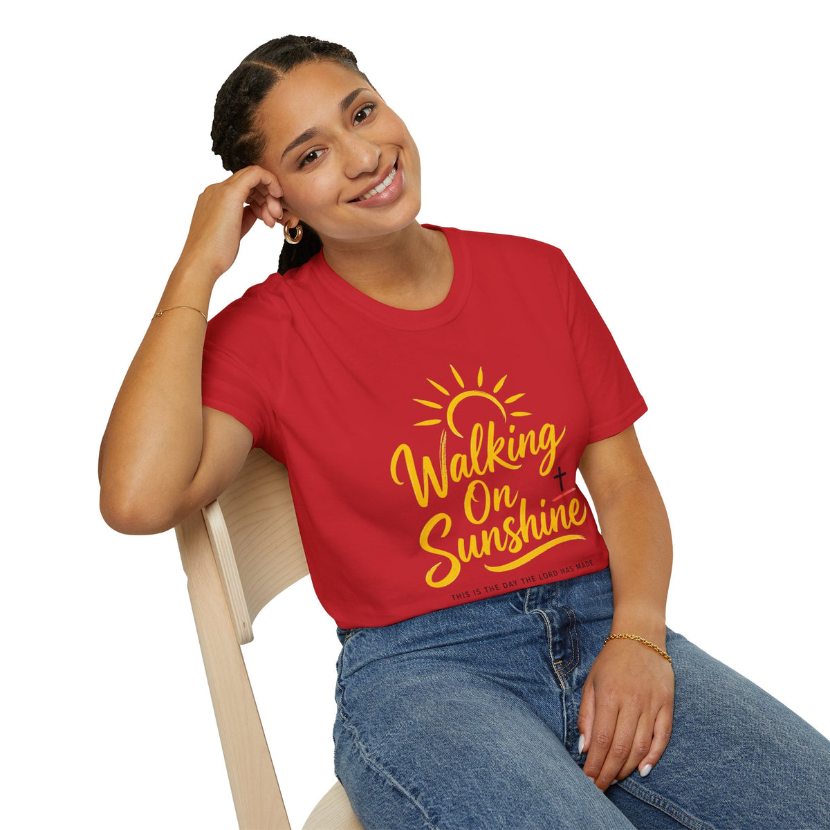 Walking on Sunshine Psalms 118:24 Softstyle T-Shirt