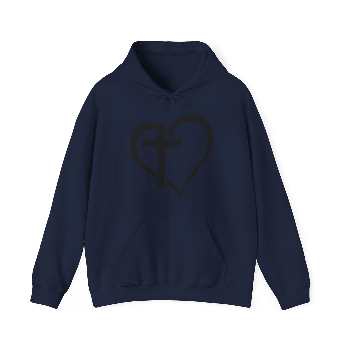 The Cross of Love -  Unisex Heavy Blend Hooded Sweatshirt