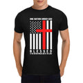 One Nation Under God - Men - Heavy Cotton T-Shirt - Front Print （Made in USA，Ships to USA Only）