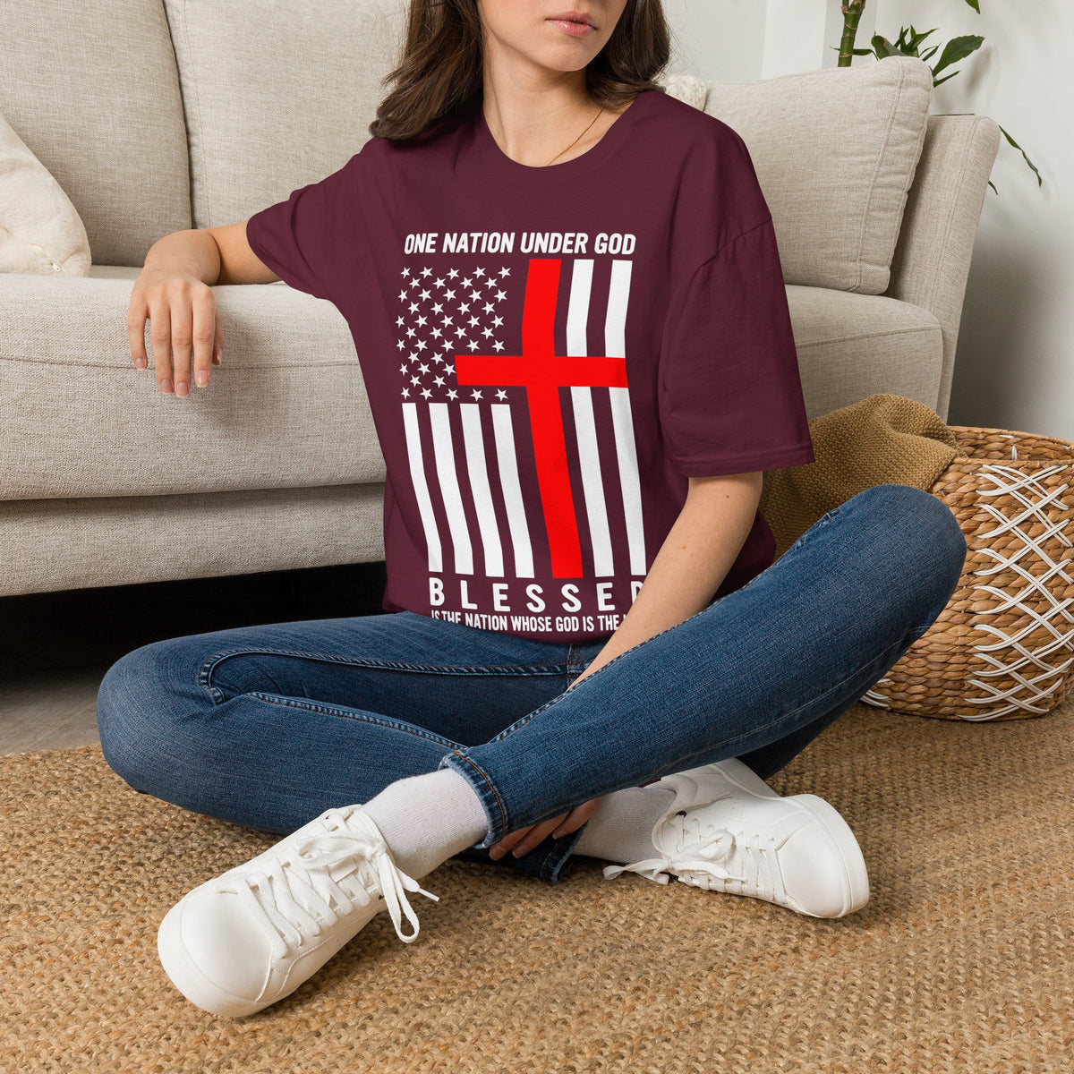 One Nation Under GOD - Mens Womans Softstyle T-Shirt