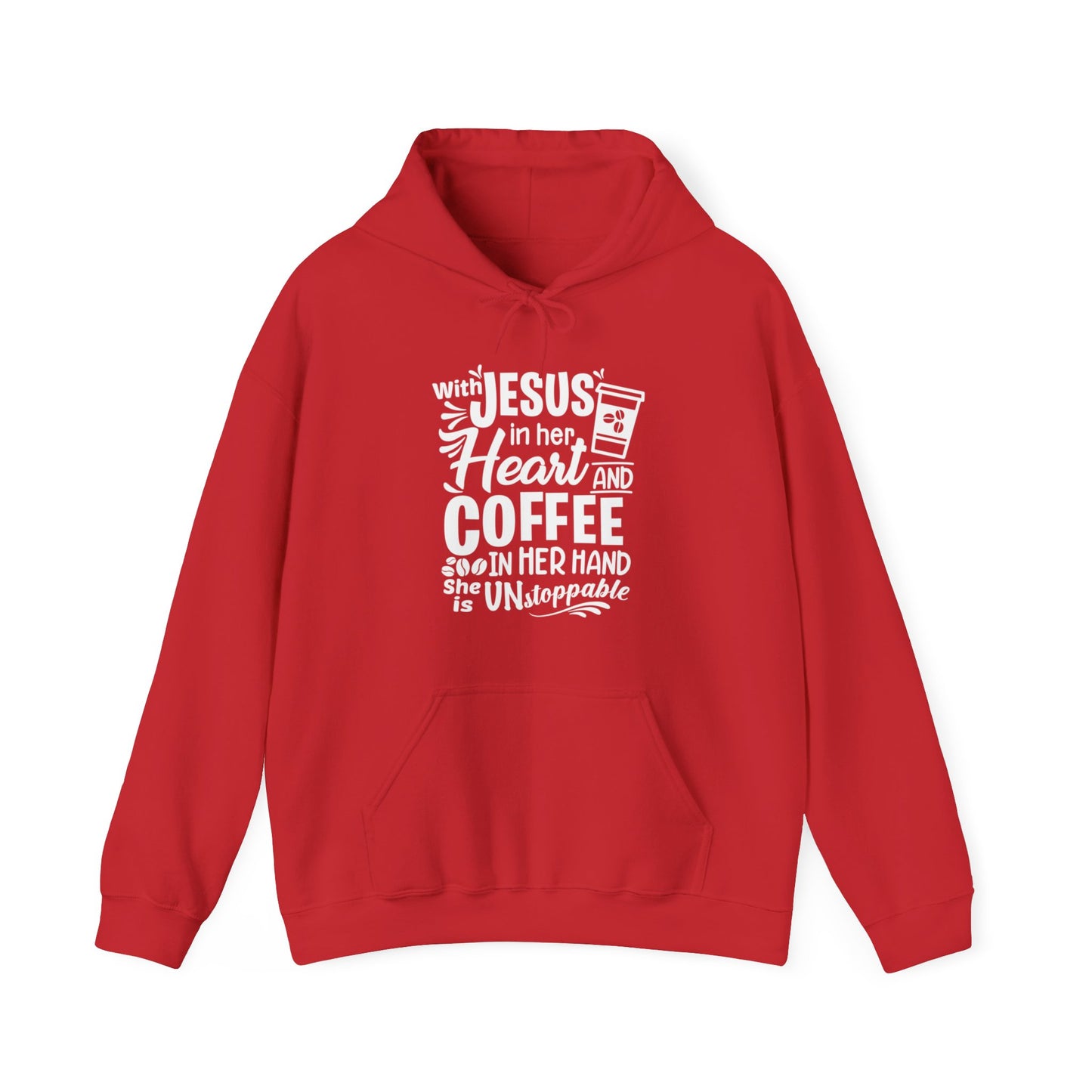 JESUS and Coffee Many Colors - Unisex Heavy Blend™ Hooded Sweatshirt