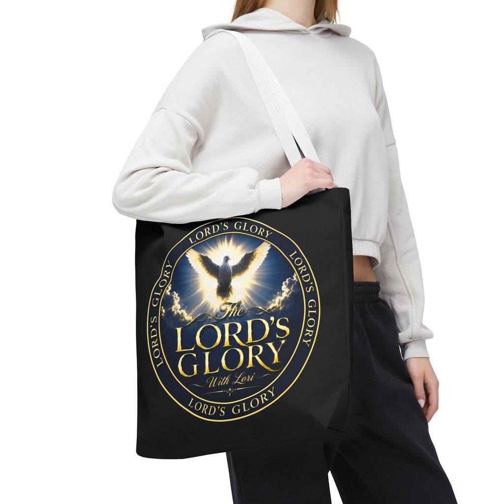 Tote Bag — "The Lord's Glory with Lori" Christian Dove Tote (Faith-Inspired Church Bag)