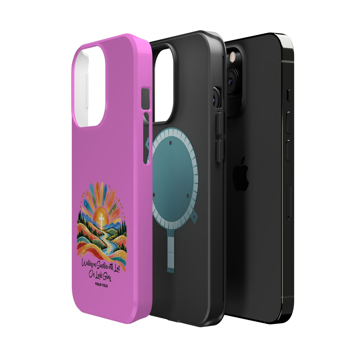 Magnetic Phone Case – “Walking on Sunshine with Lords Glory” Sunrise Design