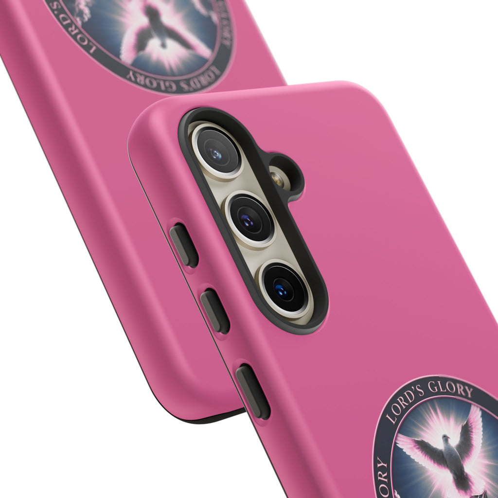 Christian Phone Case – "Lord's Glory with Lori" Dove Design Tough Case (Protective Phone Cover)