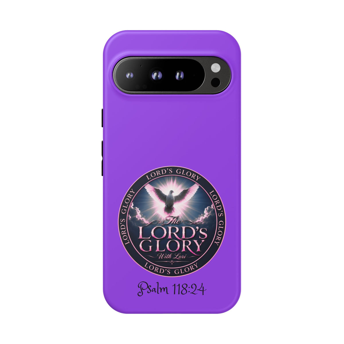 Christian Phone Case – "Lord's Glory with Lori" Dove Design Tough Case (Protective Phone Cover)