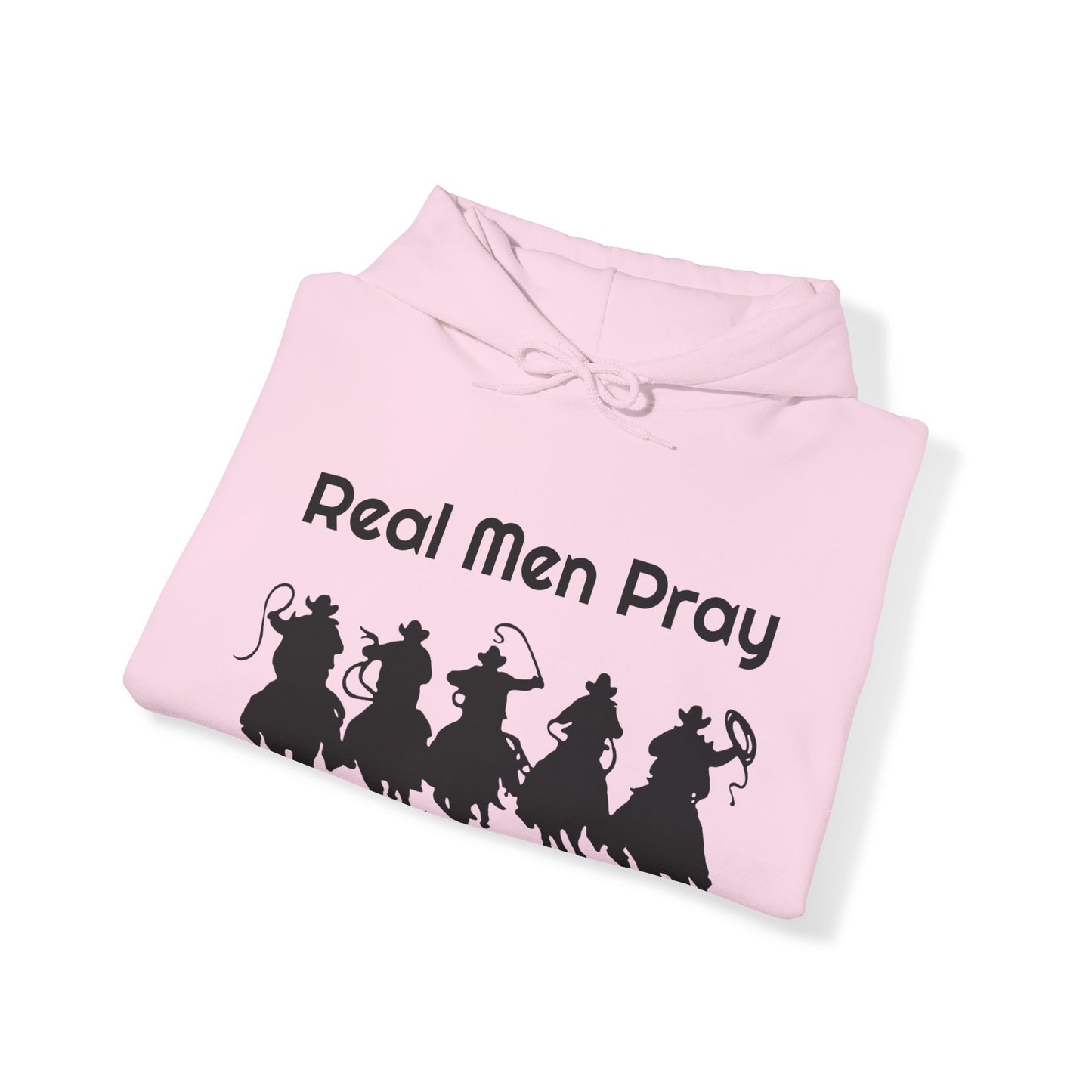 Real Men Pray - Cowboys - Unisex Heavy Blend Hooded Sweatshirt