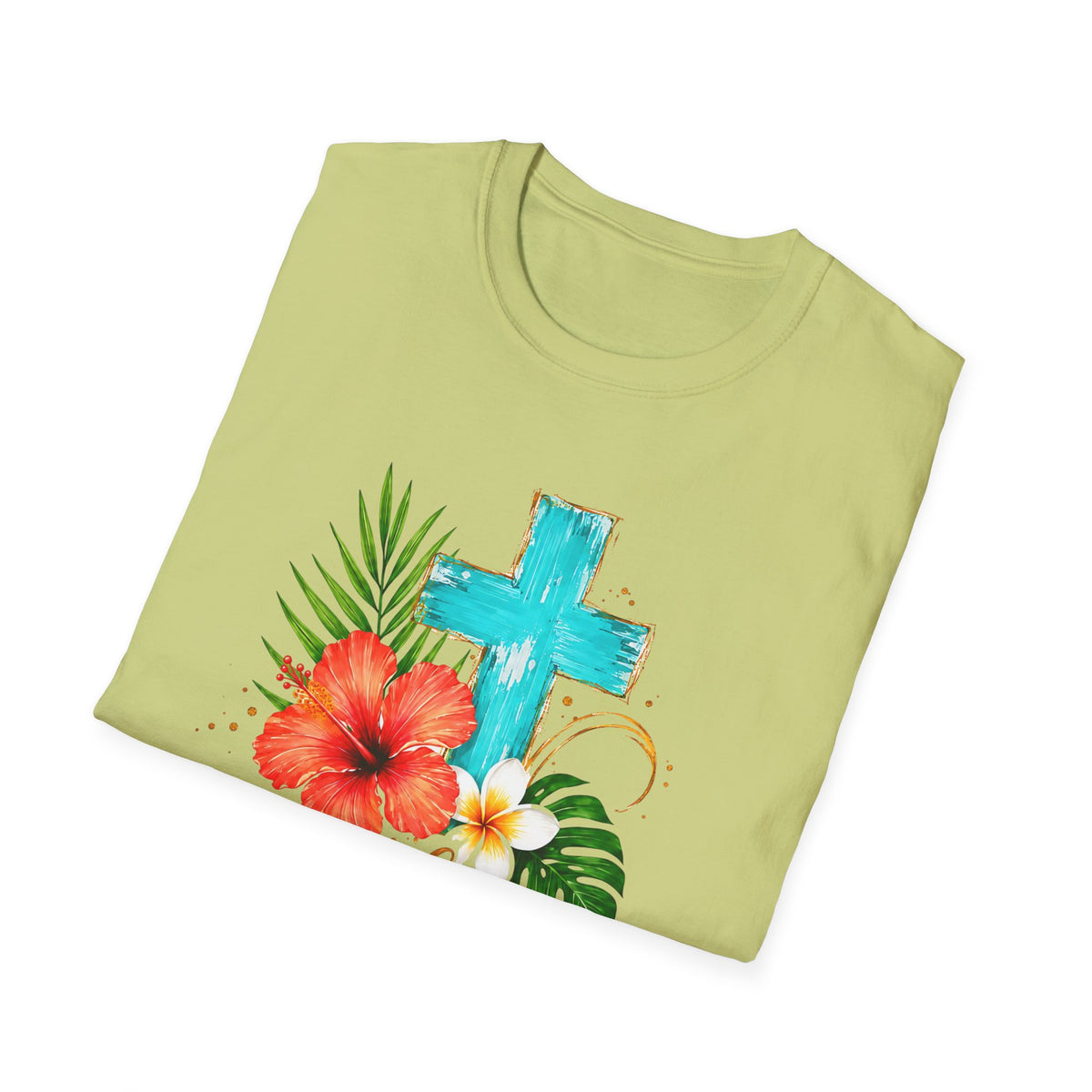Sunshine & Jesus T-Shirt — Tropical Cross Christian Tee