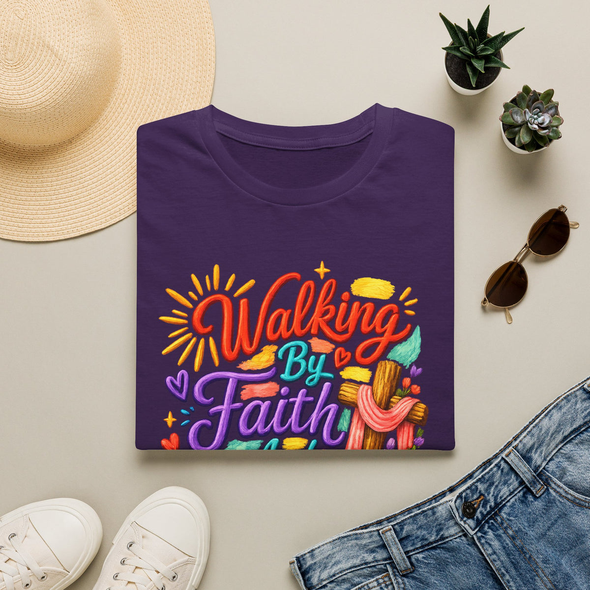 Walking By Faith and Sunshine T-Shirt