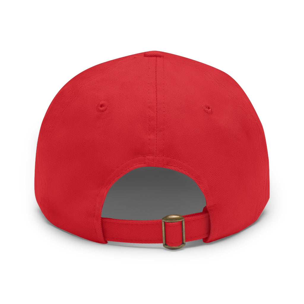 Sunshine Smiles Dad Hat — Round Leather Patch ‘Always Brighter’