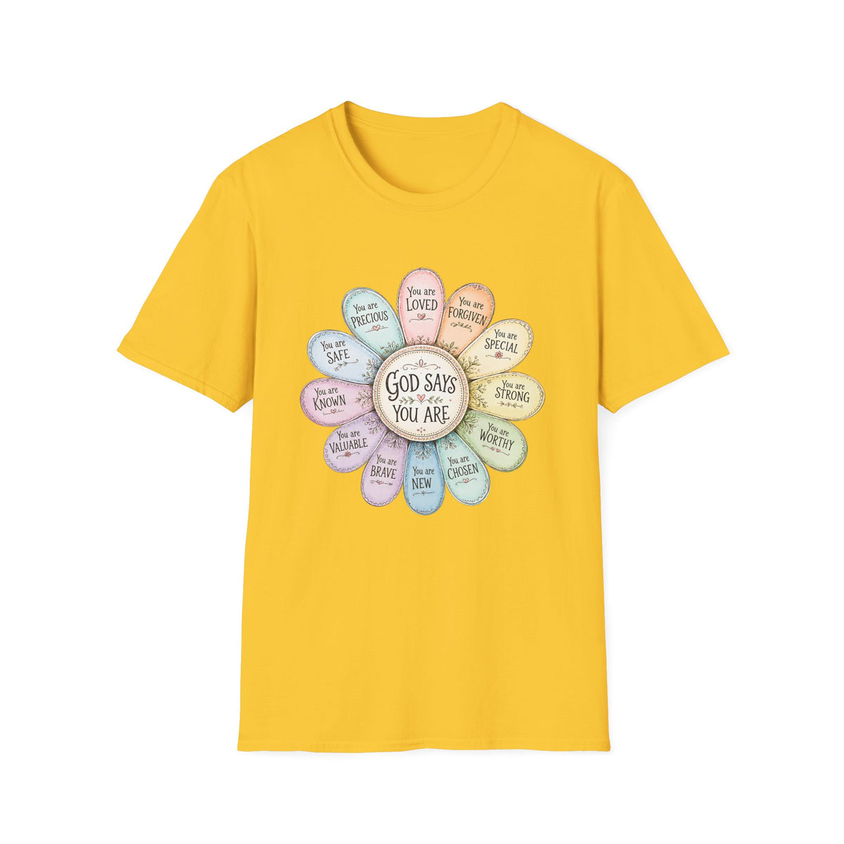 God Says You Are Loved Inspirational Christian T-Shirt