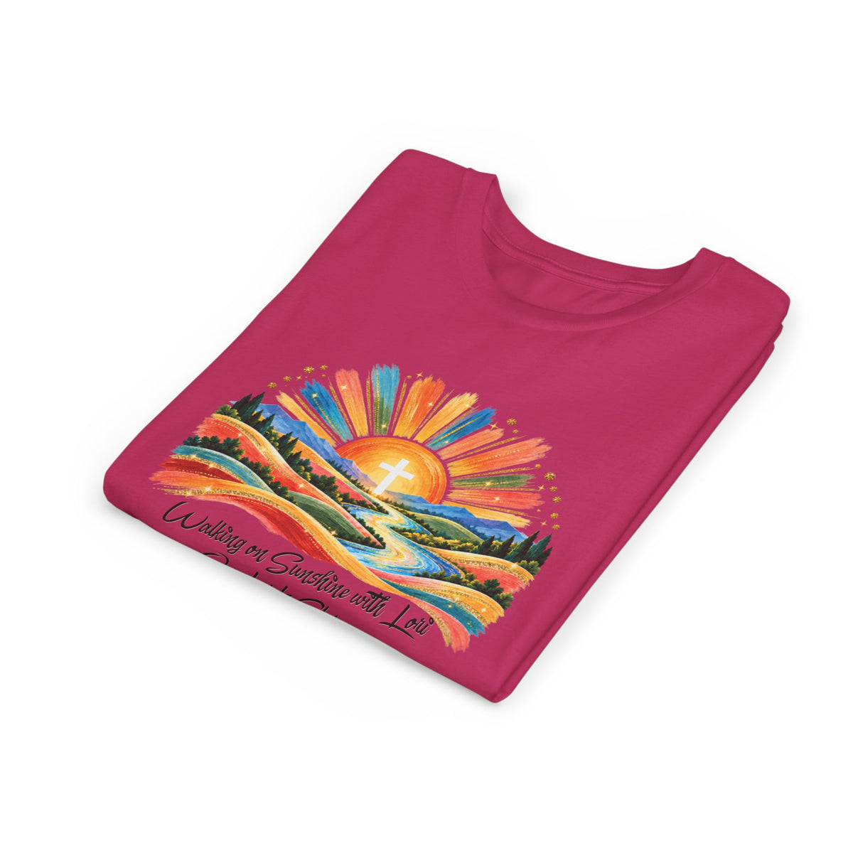 Youth Short Sleeve Tee – Walking On Sunshine with Lords Glory Design