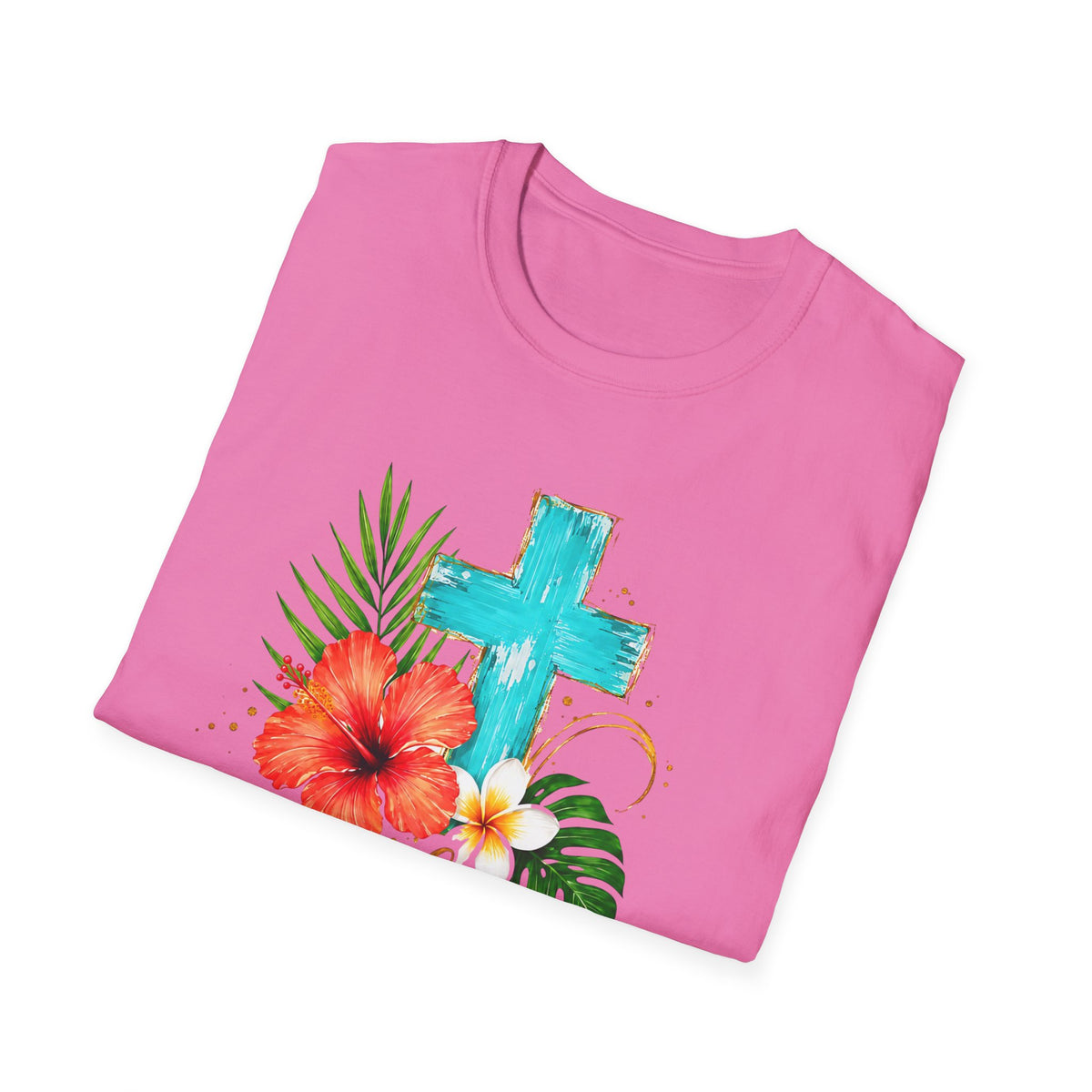 Sunshine & Jesus T-Shirt — Tropical Cross Christian Tee