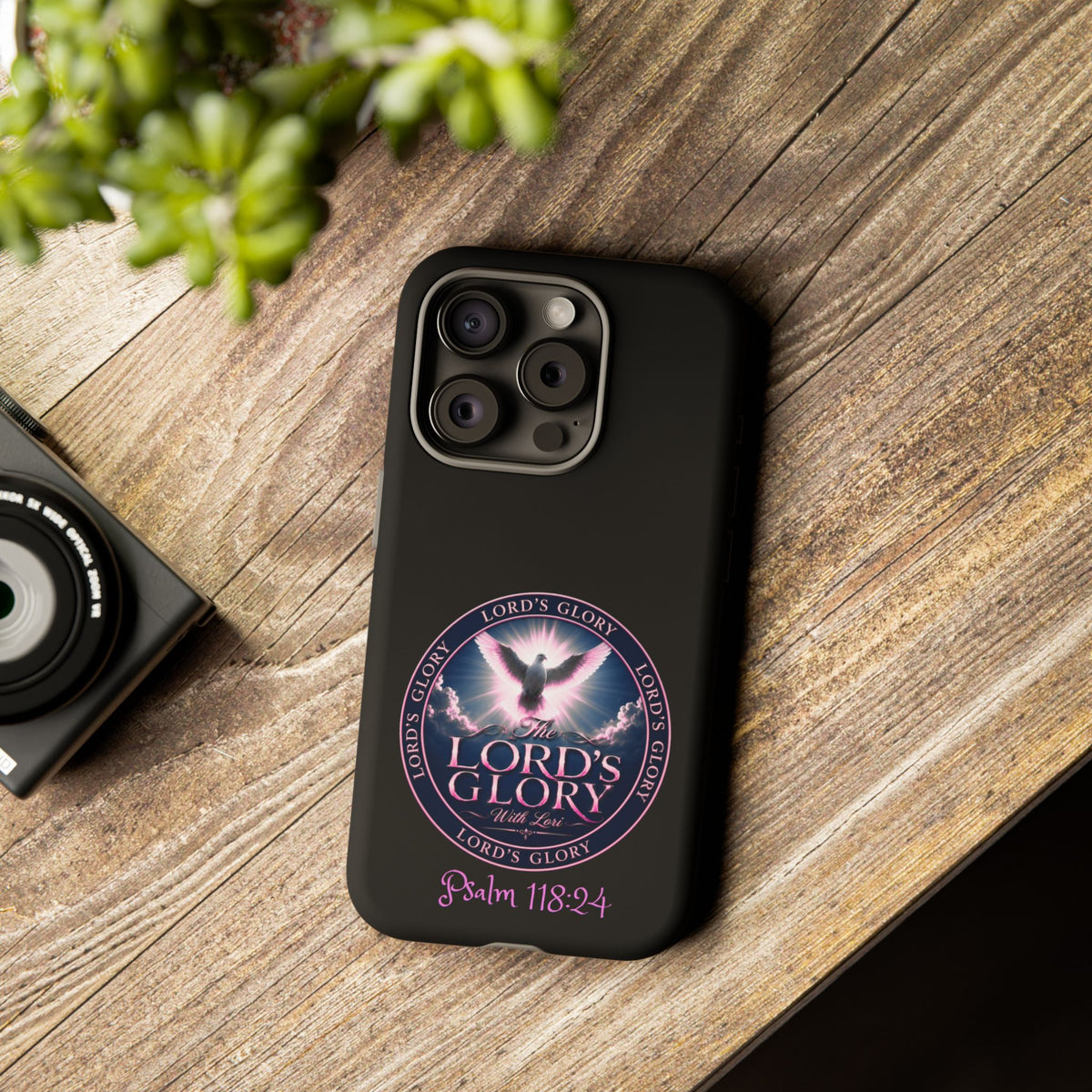 Christian Phone Case – "Lord's Glory with Lori" Dove Design Tough Case (Protective Phone Cover)