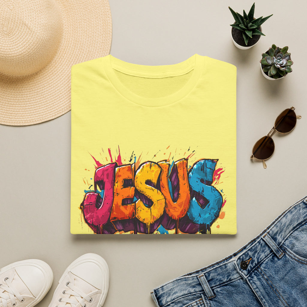 JESUS  Splash T-Shirt | Colorful Street Art Christian Tee