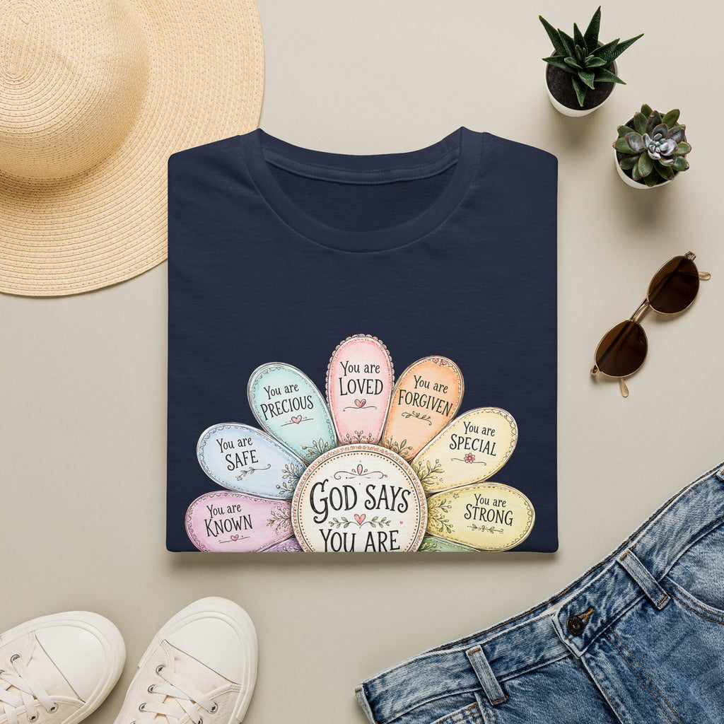 God Says You Are Loved Inspirational Christian T-Shirt