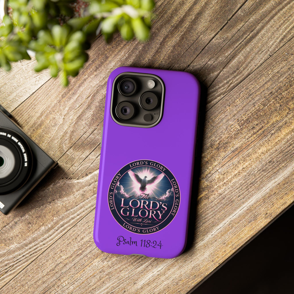 Christian Phone Case – "Lord's Glory with Lori" Dove Design Tough Case (Protective Phone Cover)