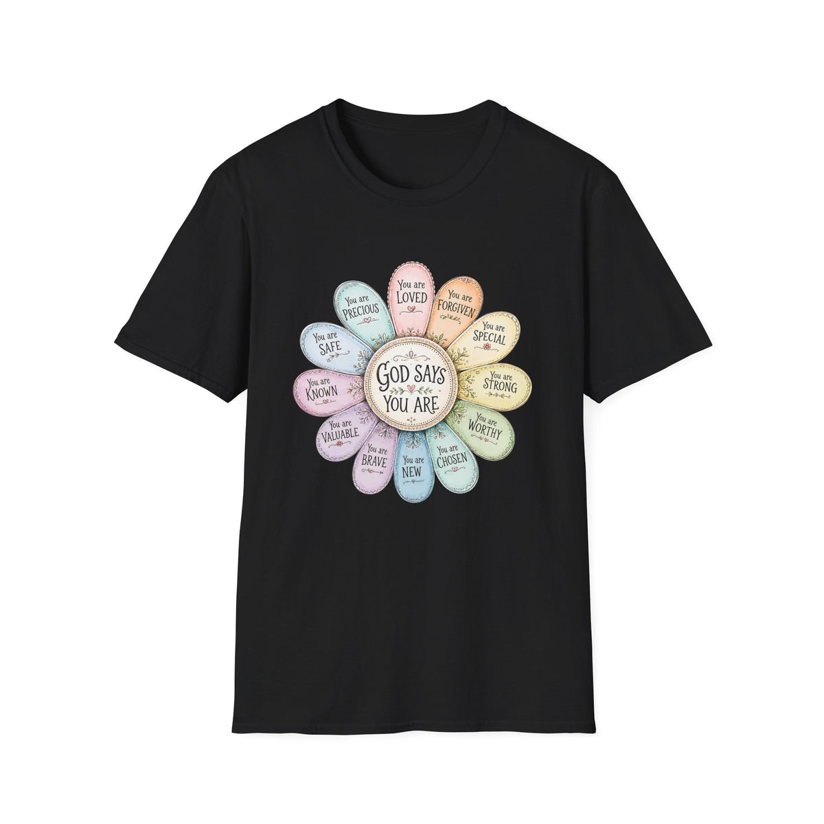 God Says You Are Loved Inspirational Christian T-Shirt