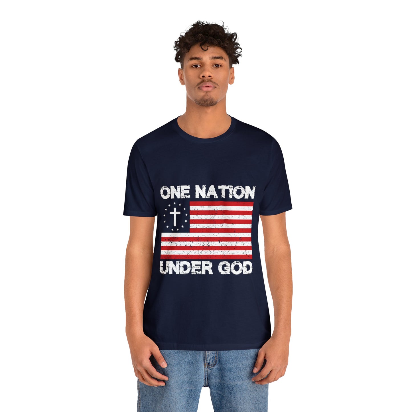 One Nation Under GOD - Unisex Jersey Short Sleeve Tee