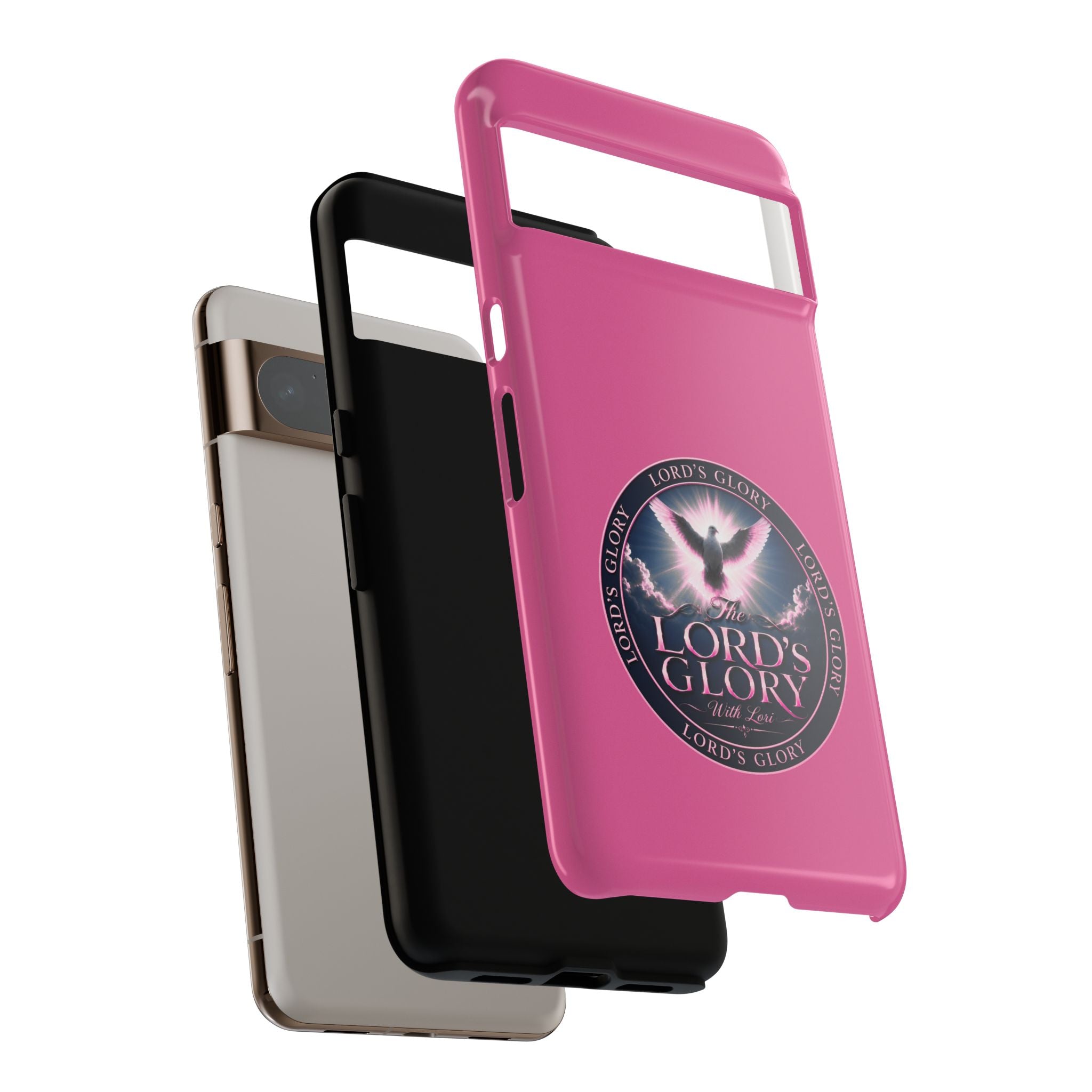 Christian Phone Case – "Lord's Glory with Lori" Dove Design Tough Case (Protective Phone Cover)