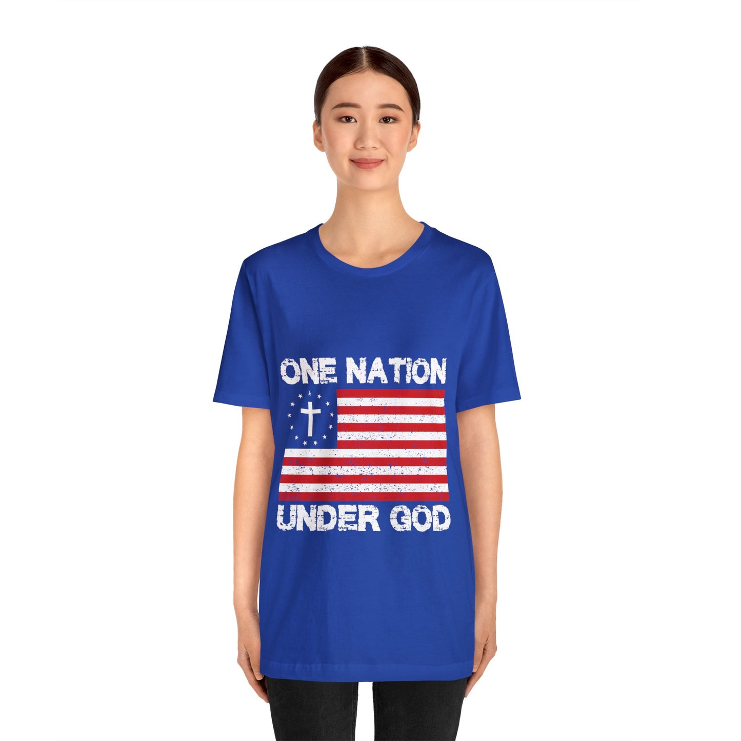 One Nation Under GOD - Unisex Jersey Short Sleeve Tee