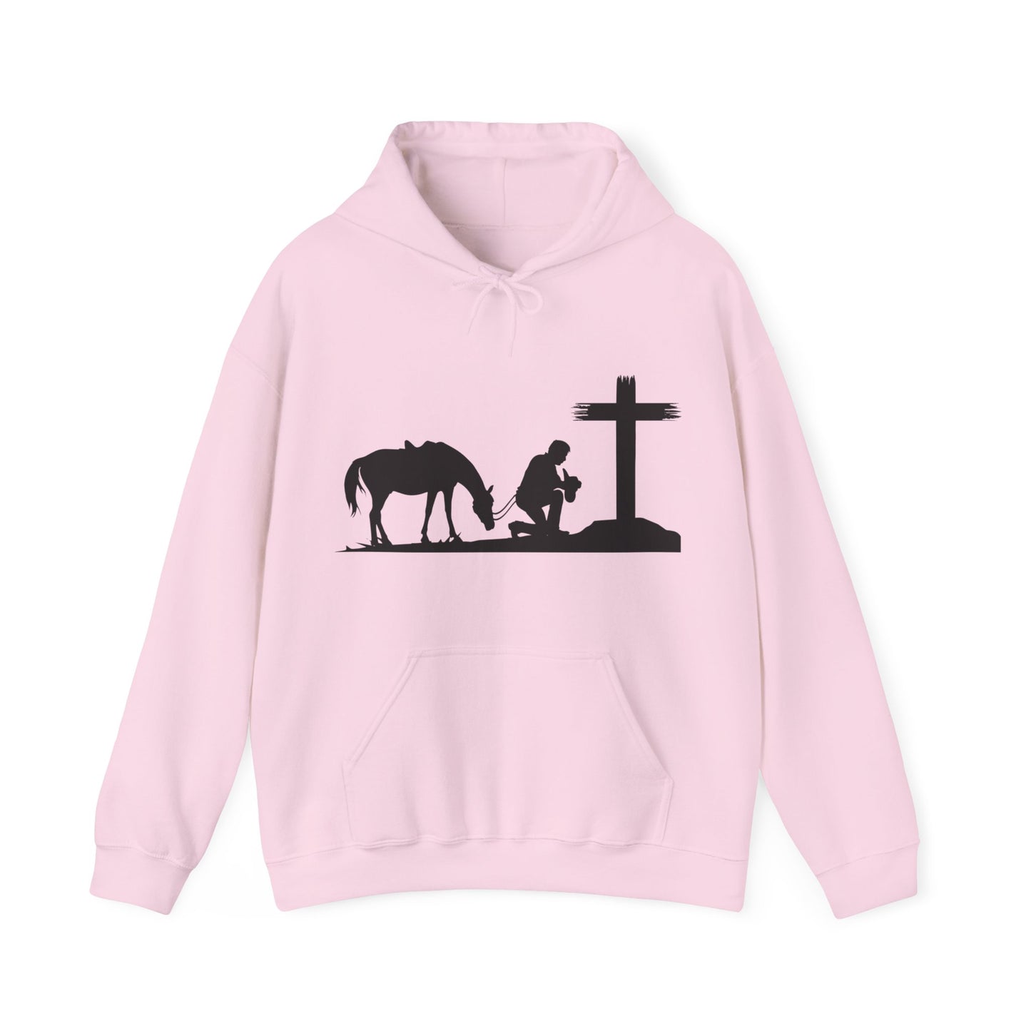 Prayer - when life gets to hard to stand - Kneel - Unisex Heavy Blend Hooded Sweatshirt