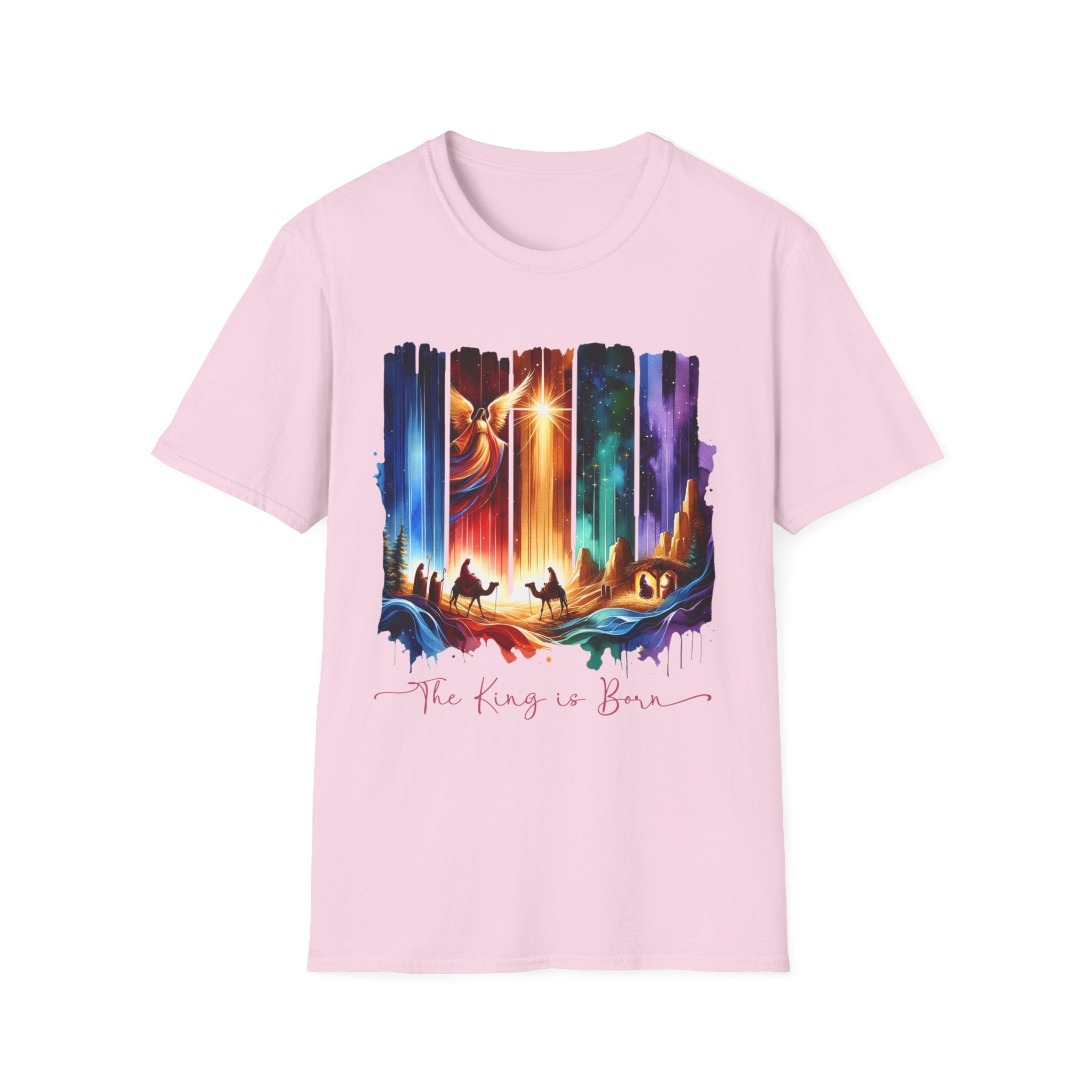 Vibrant Fantasy T-Shirt, Colorful Graphic Tee, Unisex Art Shirt, Great Gift for Fans, Unique Casual Wear, The King is Born Shirt