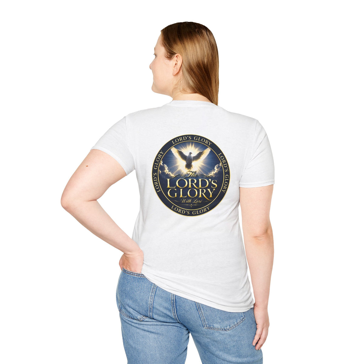 Lord's Glory with Lori Dove T‑Shirt — Christian Faith Logo Tee