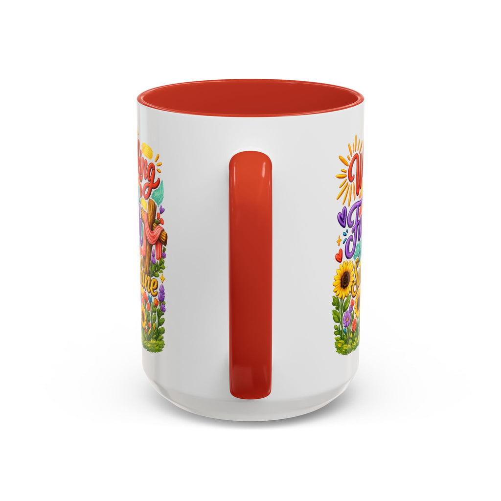 Walking by Faith and Sunshine Inspirational Coffee Mug