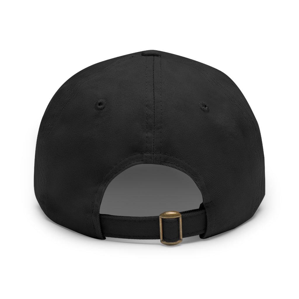 Sunshine Smiles Dad Hat — Round Leather Patch ‘Always Brighter’