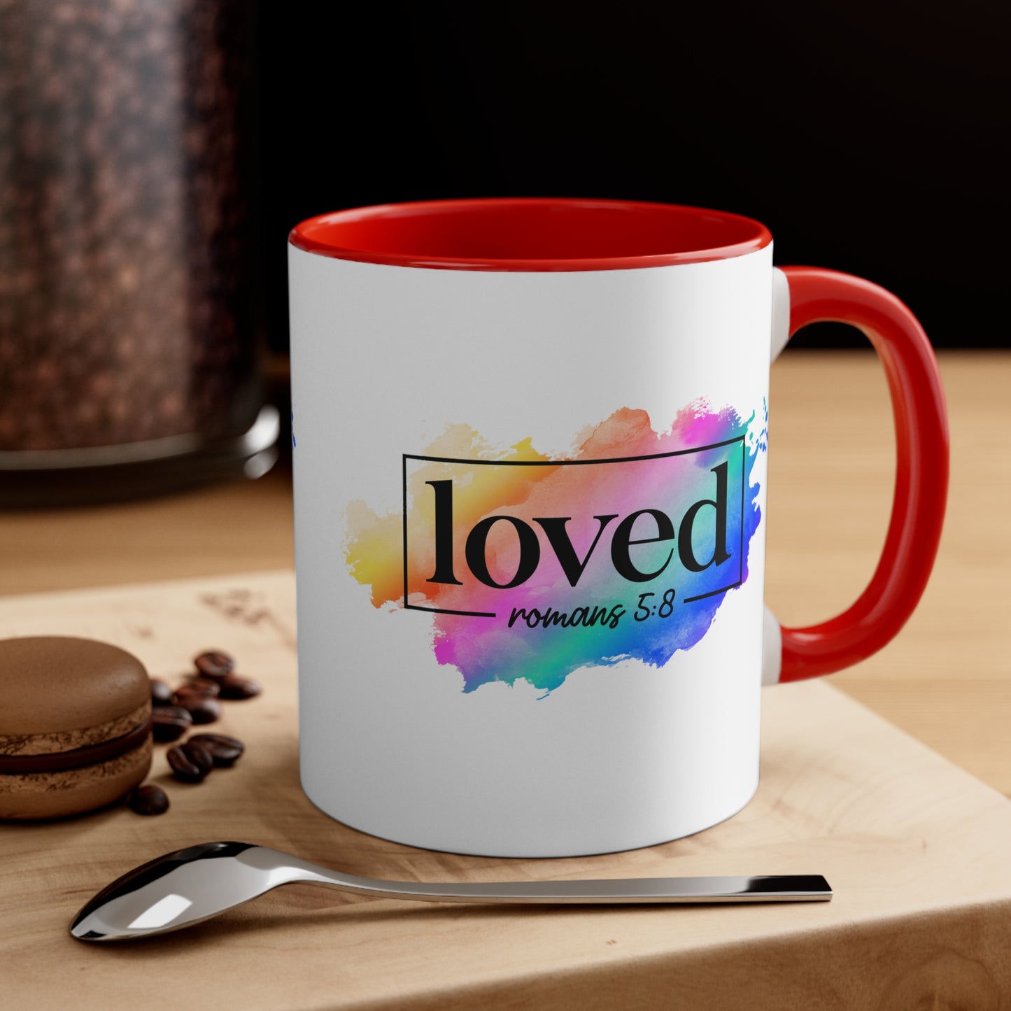 LOVED - 5 Colors Accent Coffee Mug, 11oz