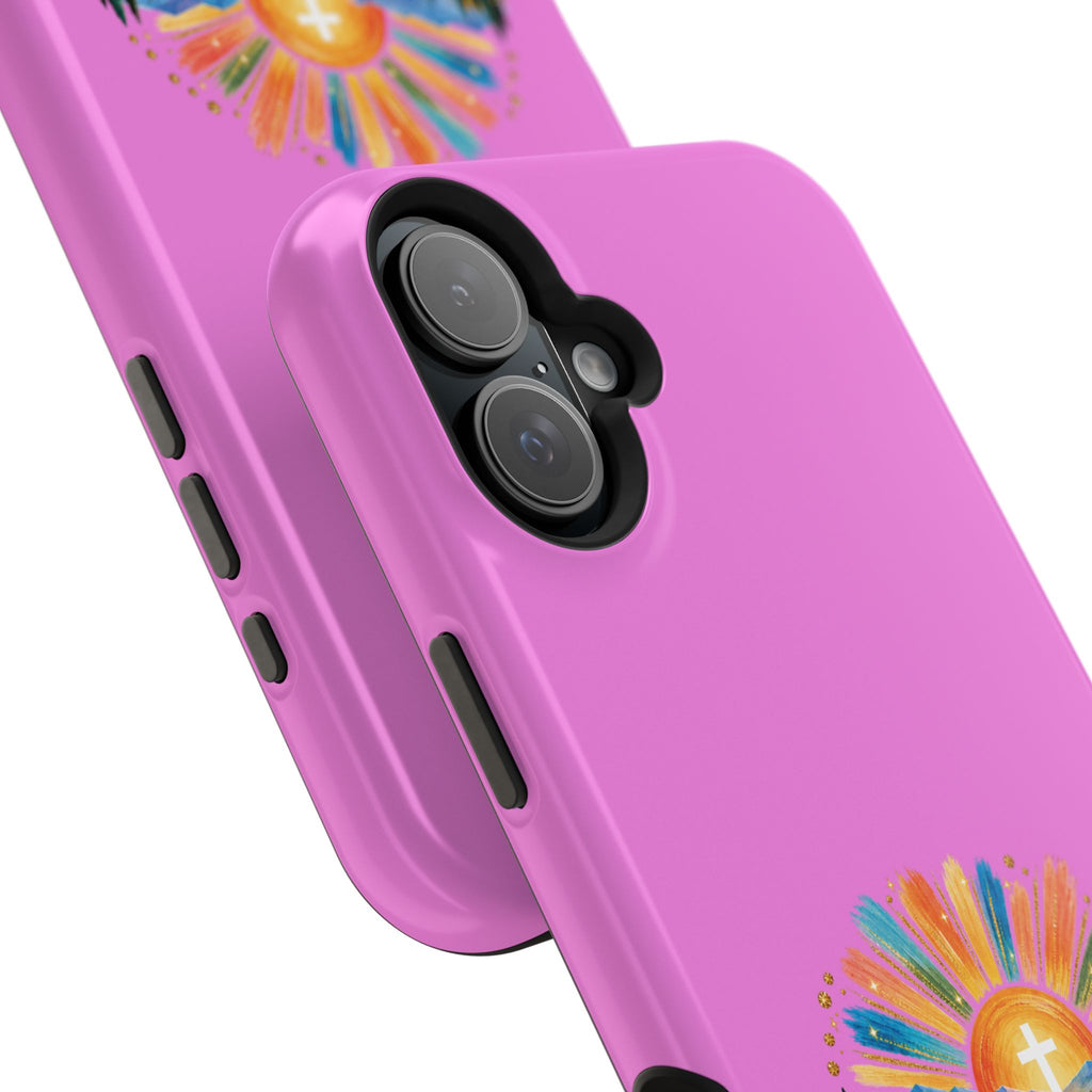 Magnetic Phone Case – “Walking on Sunshine with Lords Glory” Sunrise Design