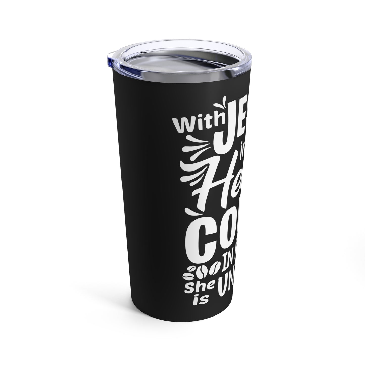 JESUS and Coffee - Black Tumbler 20oz