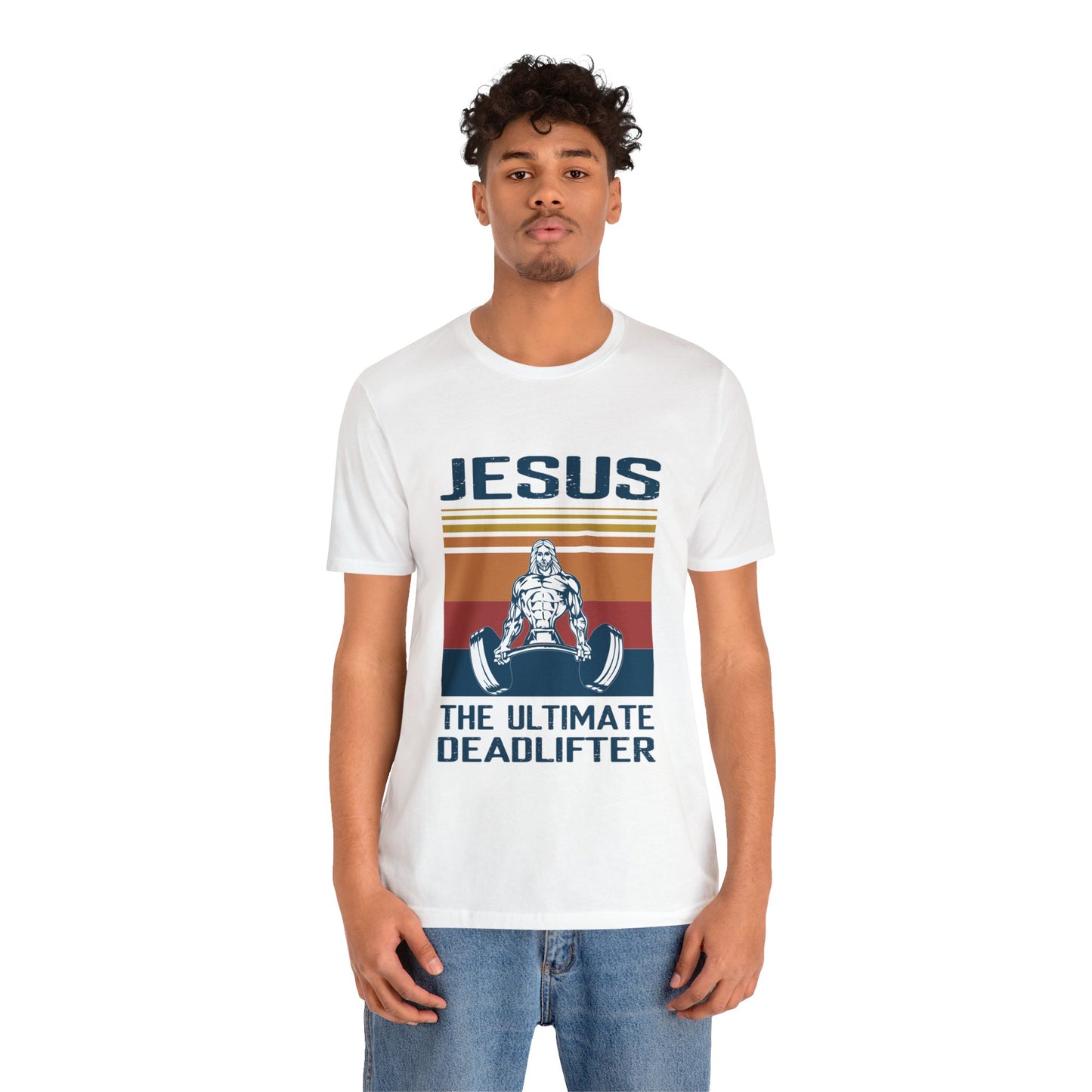 JESUS The Ultimate Dead Lifter - Unisex Jersey Short Sleeve Tee