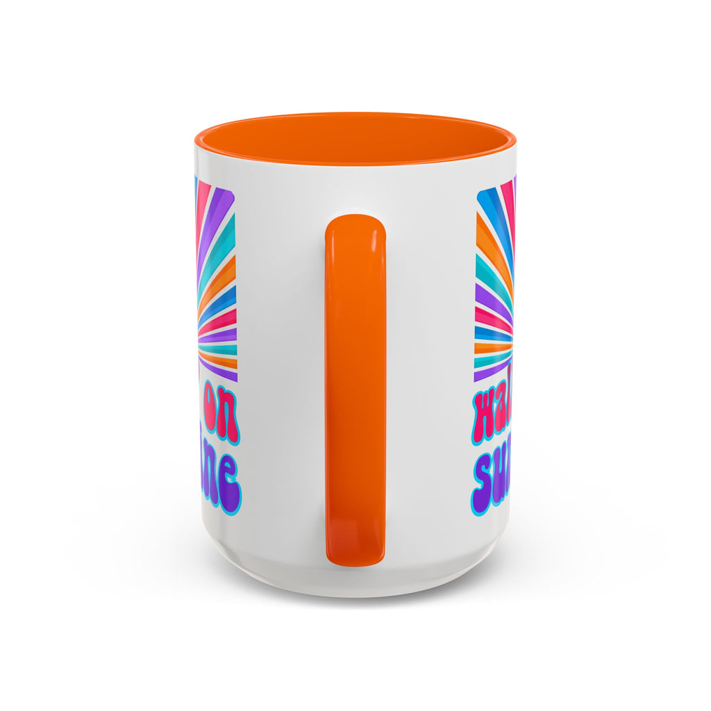 Coffee Mug — "Walkin' on Sunshine" Retro Psalm 118:24 Accent Mug