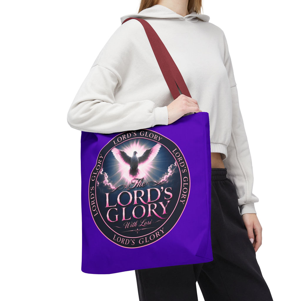 Inspirational 'The Lord's Glory with Lori' Tote Bag — Christian Faith AOP Shopper