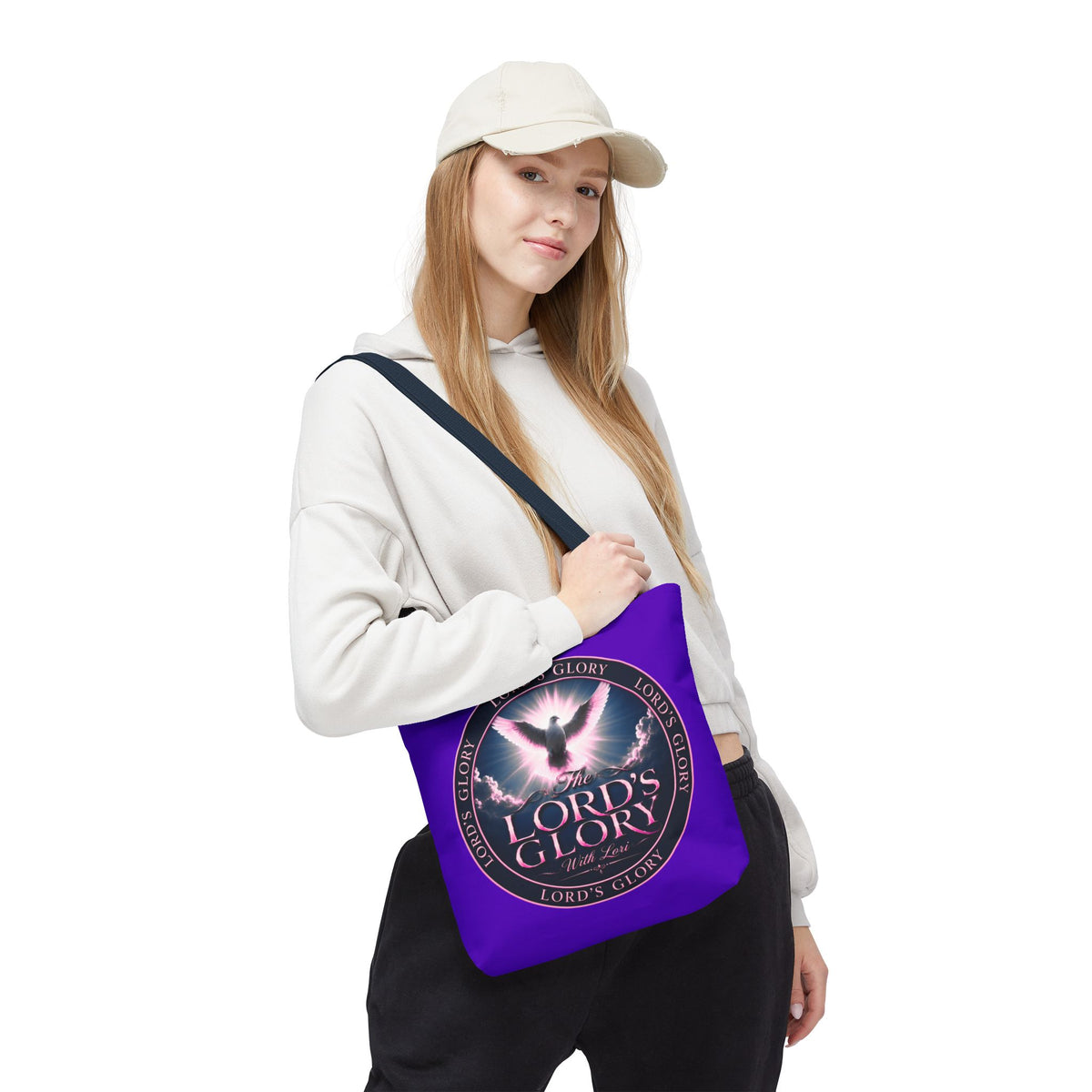 Inspirational 'The Lord's Glory with Lori' Tote Bag — Christian Faith AOP Shopper